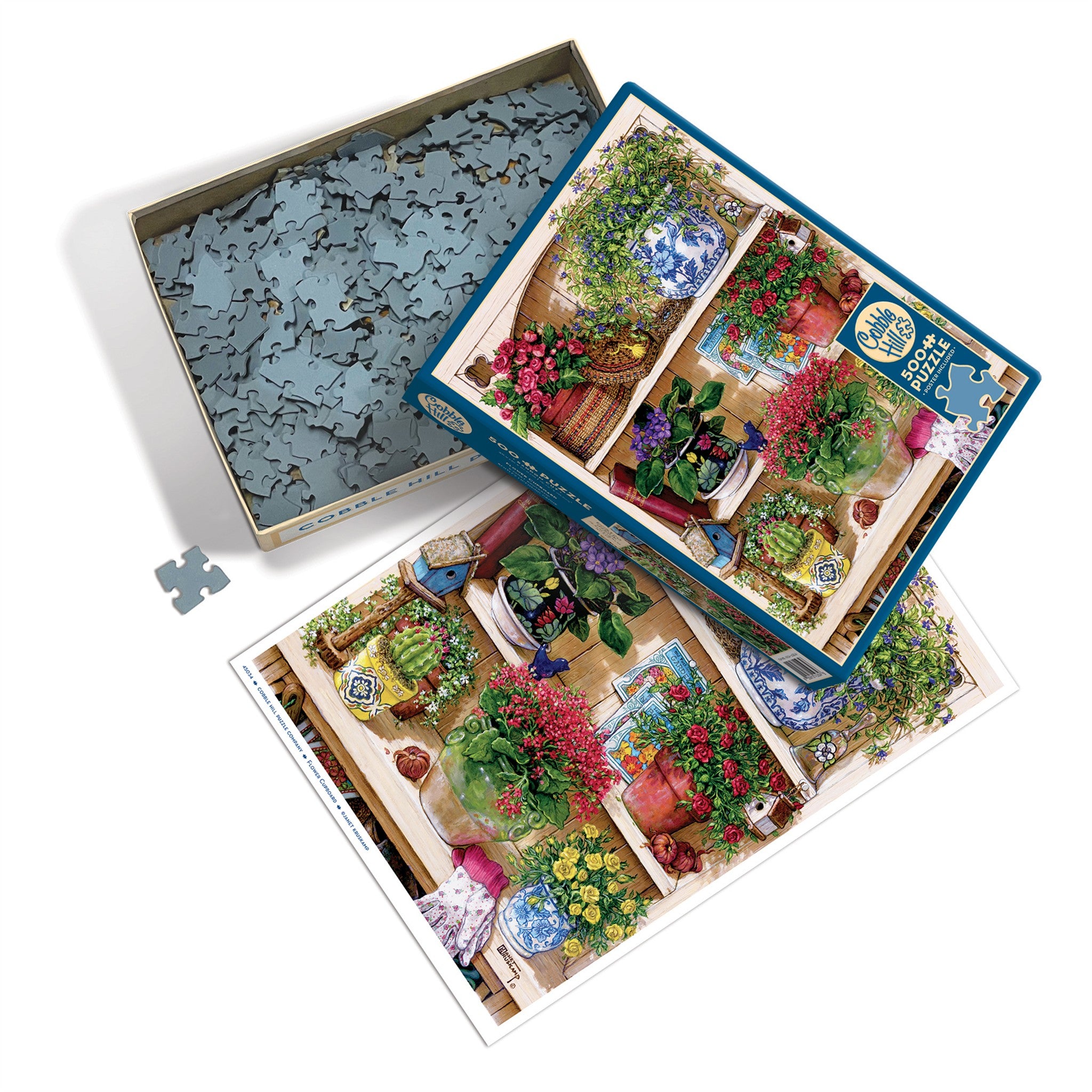 Flower Cupboard 500 Piece Puzzle