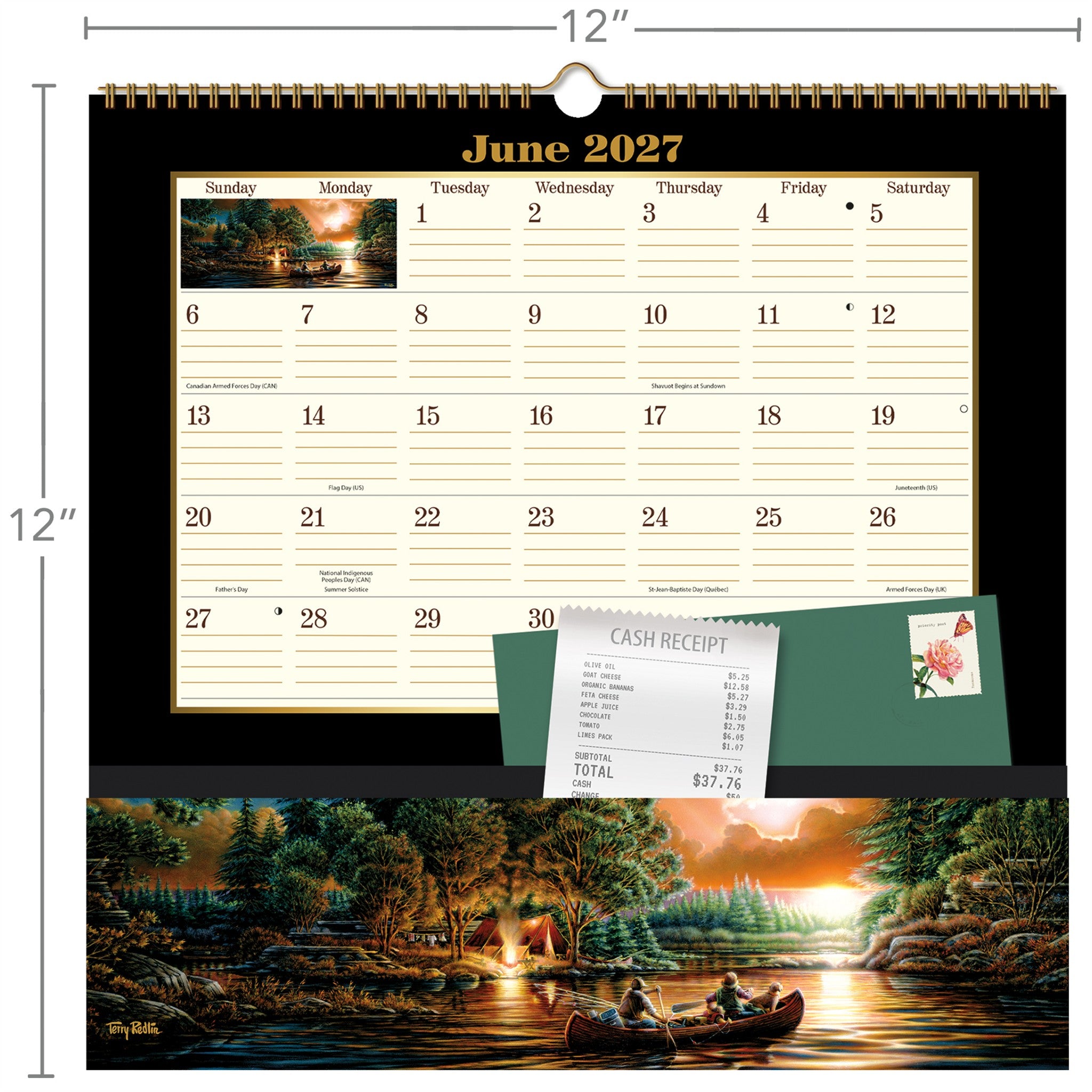 Terry Redlin Note Nook 2027 Wall Calendar