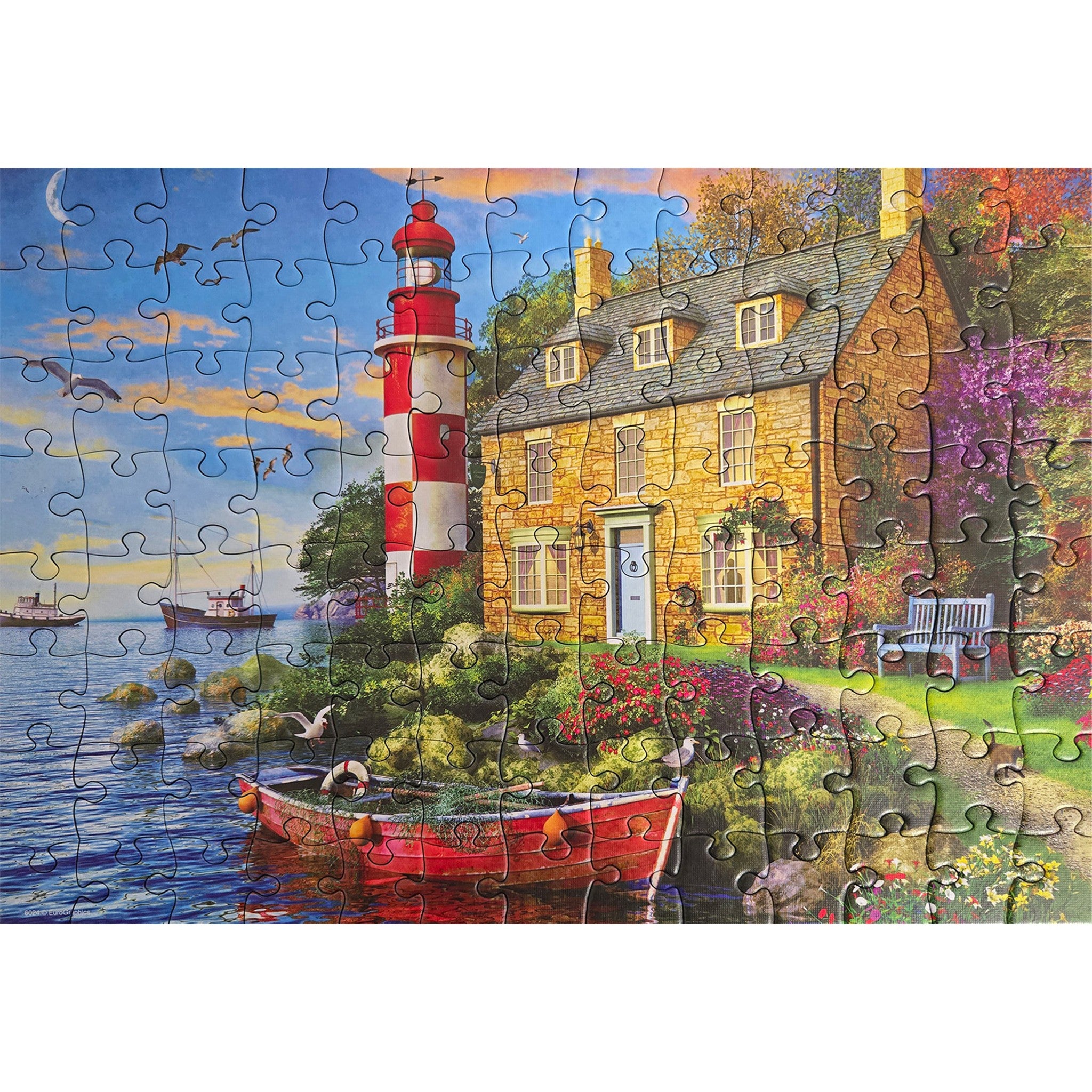 The Cottage Lighthouse 104 Piece Puzzle