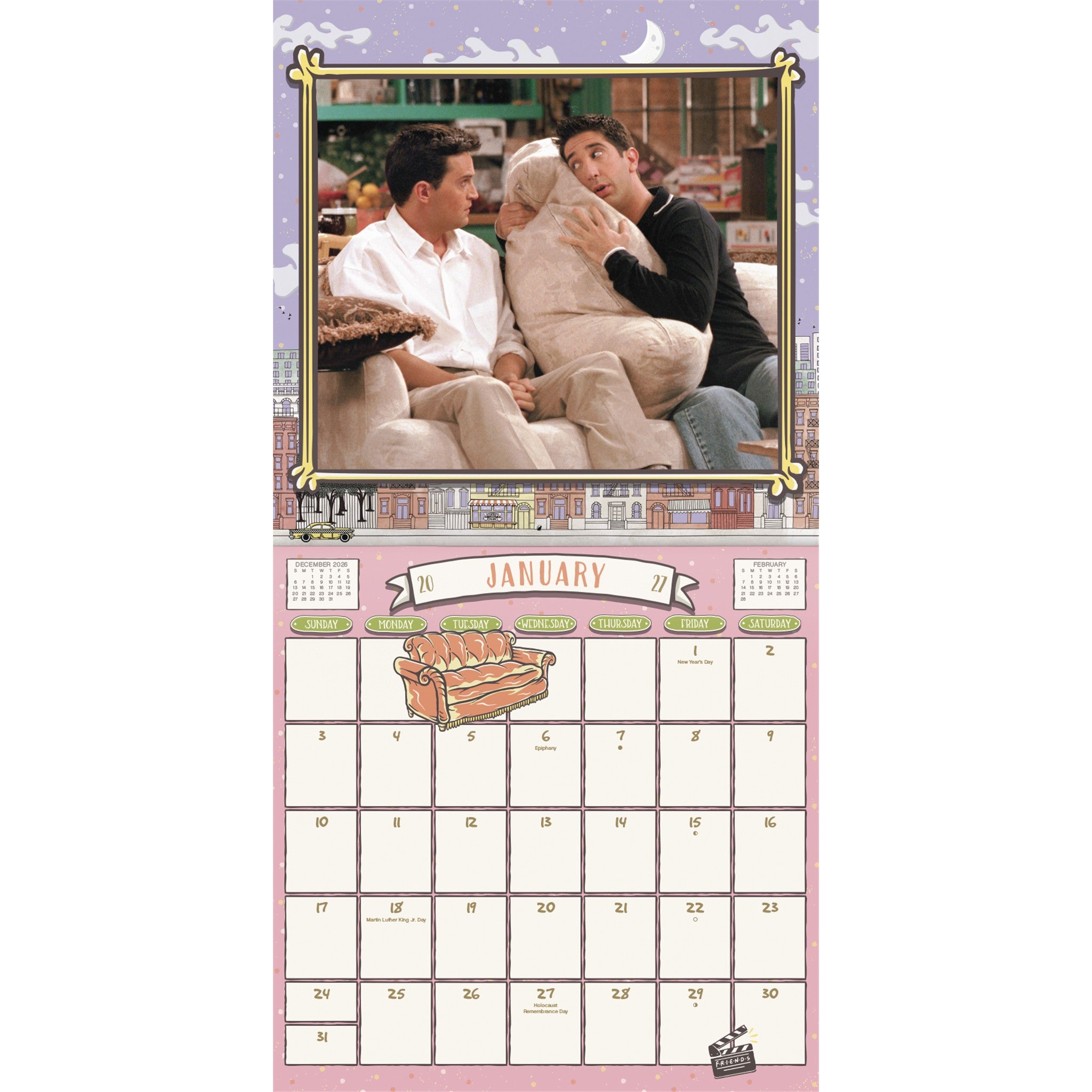 Friends 2027 Wall Calendar
