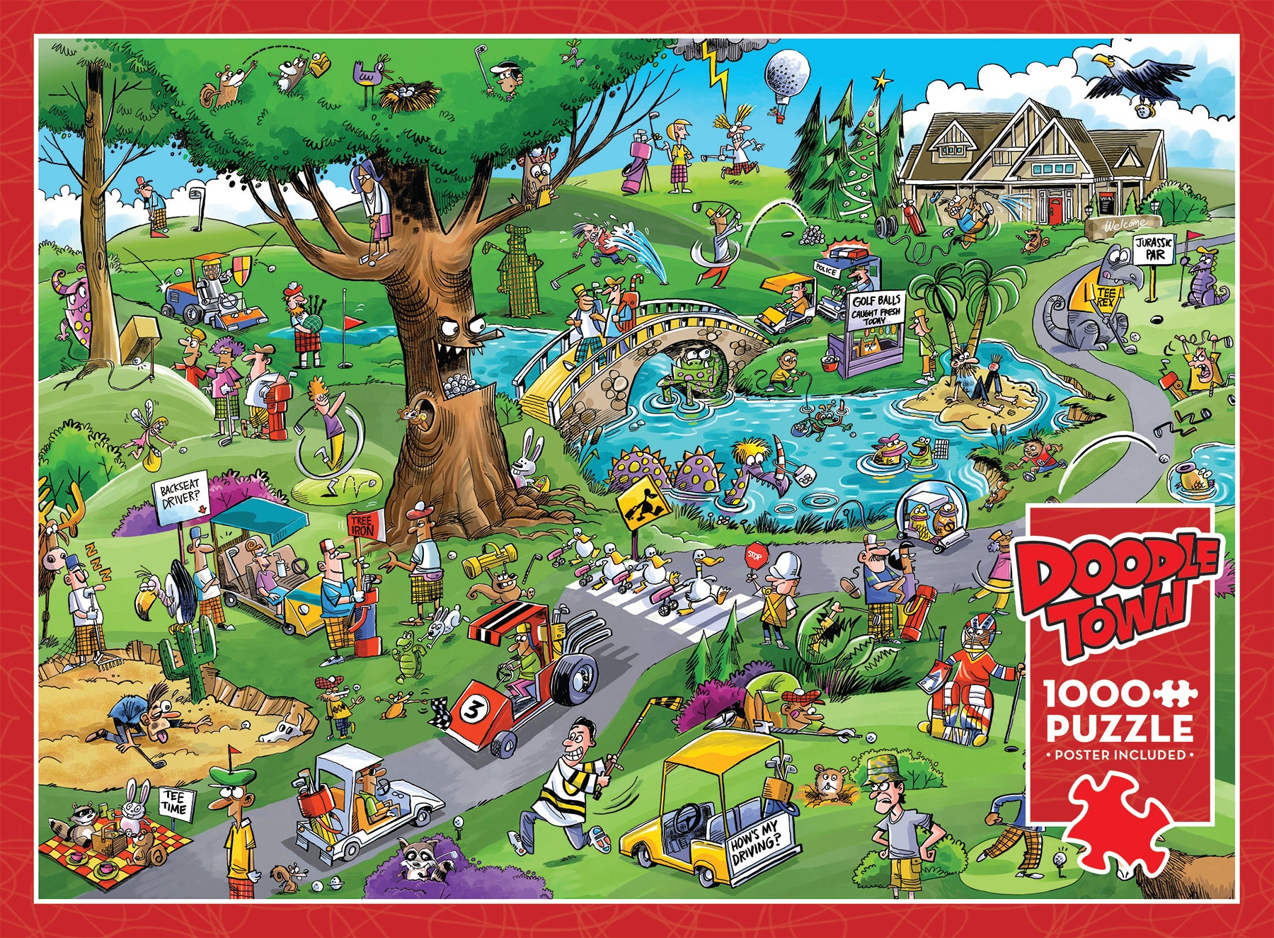 DoodleTown Par for the Course 1000 Piece Puzzle - Online Only