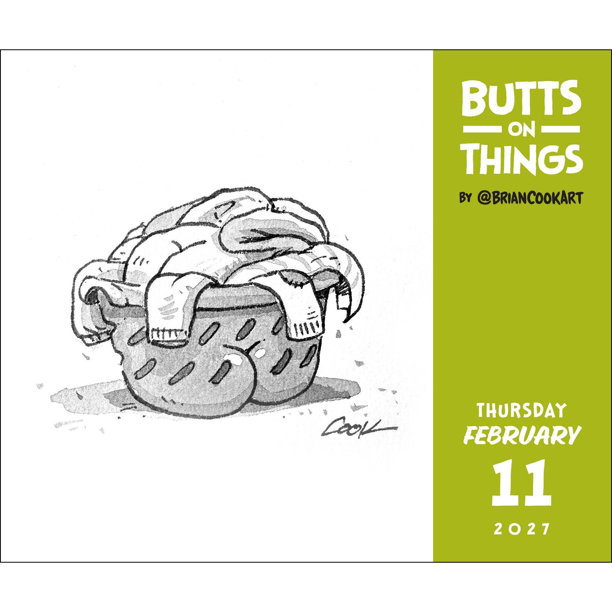 Butts on Things 2027 Box Calendar