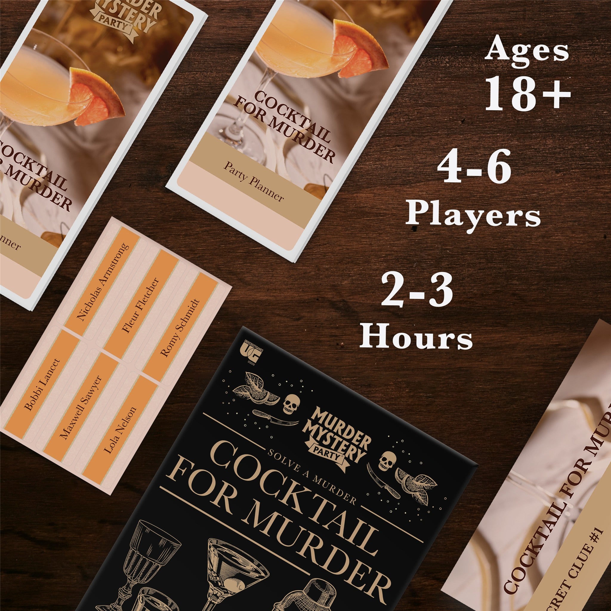 Cocktail For Murder Murder Mystery Party Game