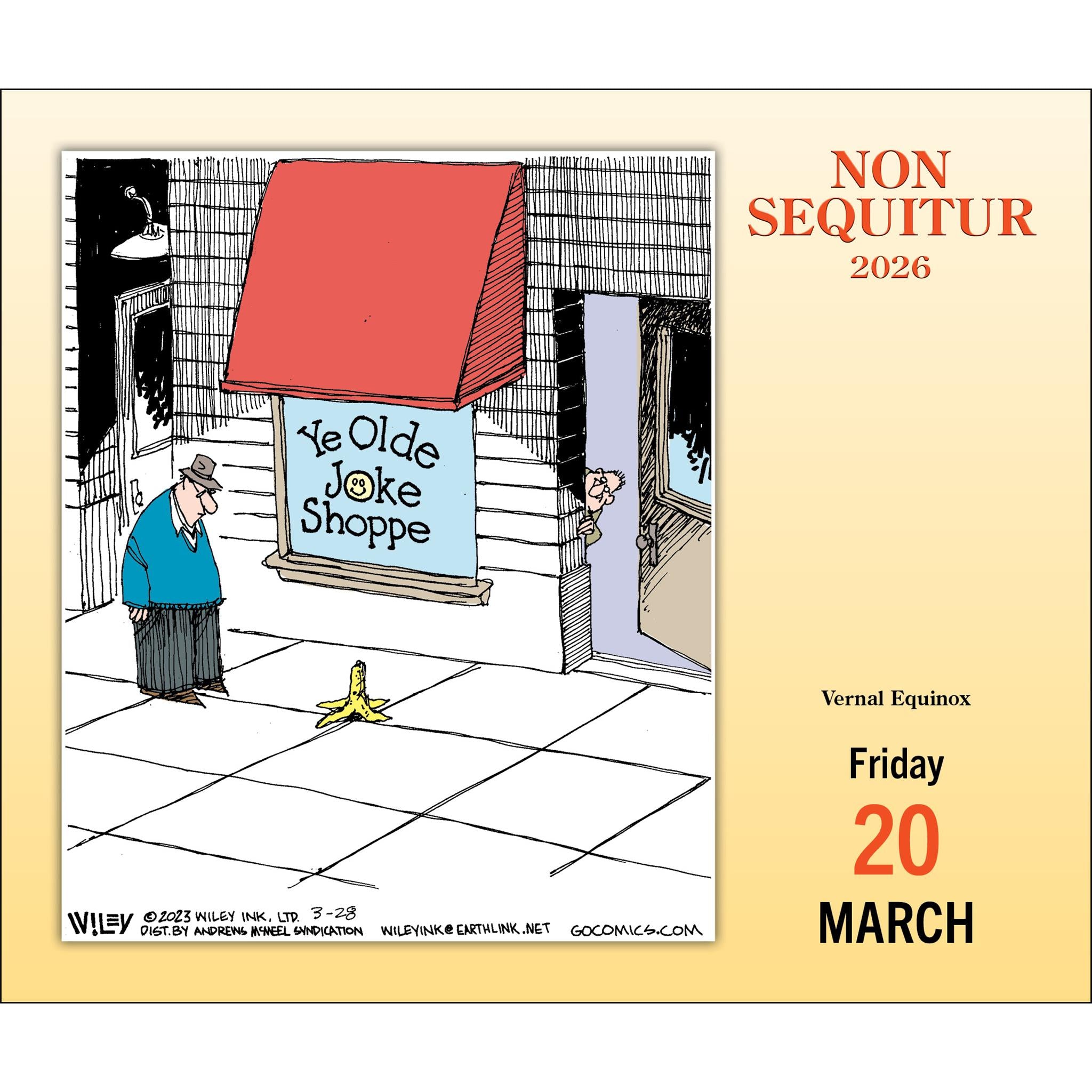 Non Sequitur 2026 Box Calendar