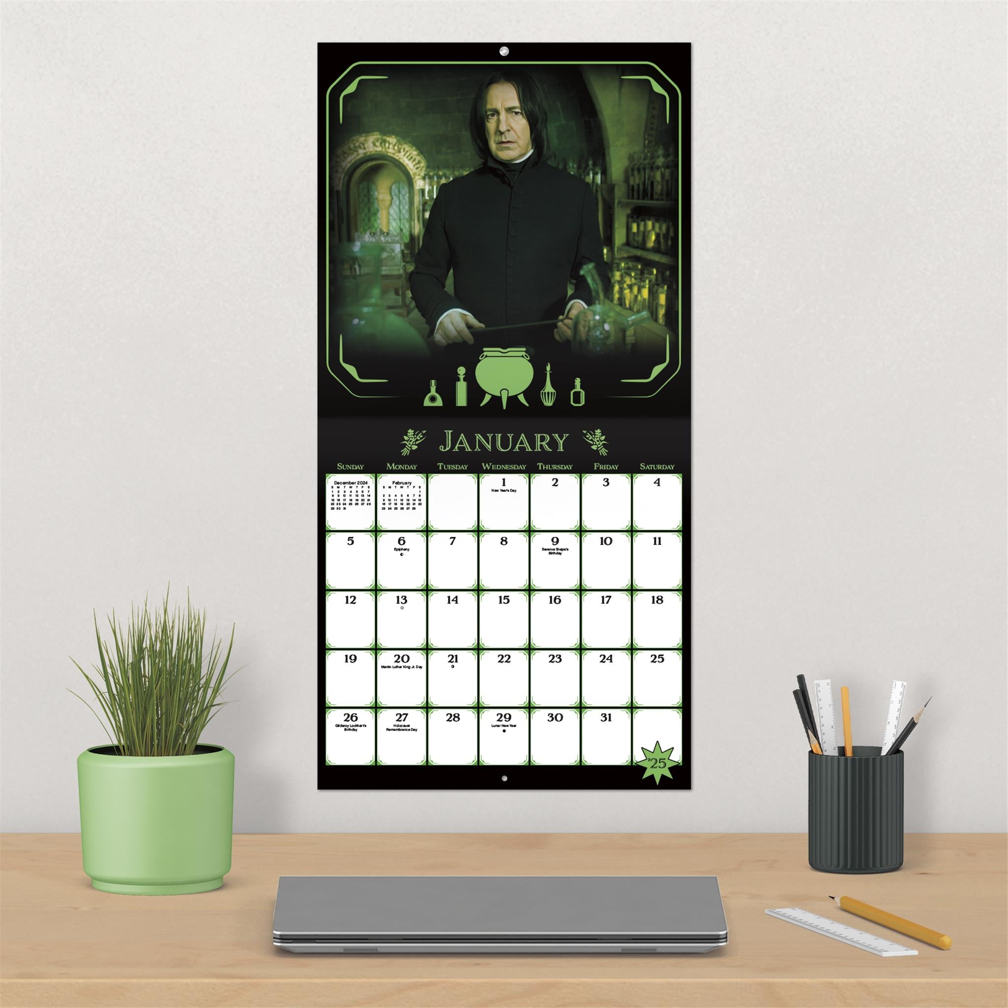 Harry Potter Exclusive with Decal Wall 2025 Calendar