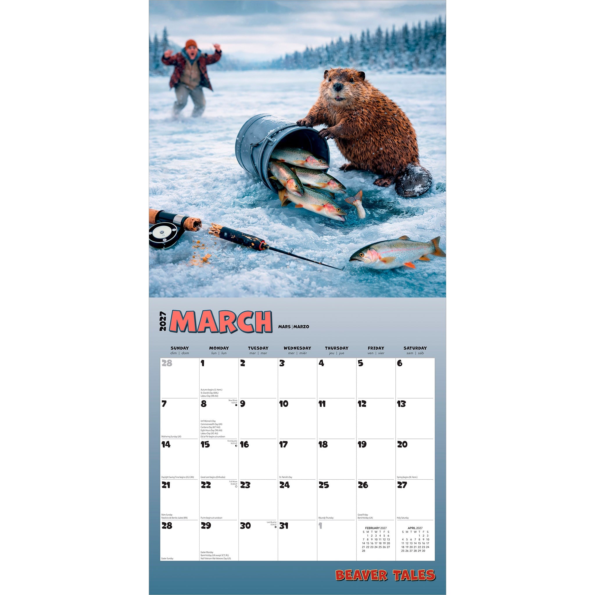 Beaver Tales 2027 Wall Calendar