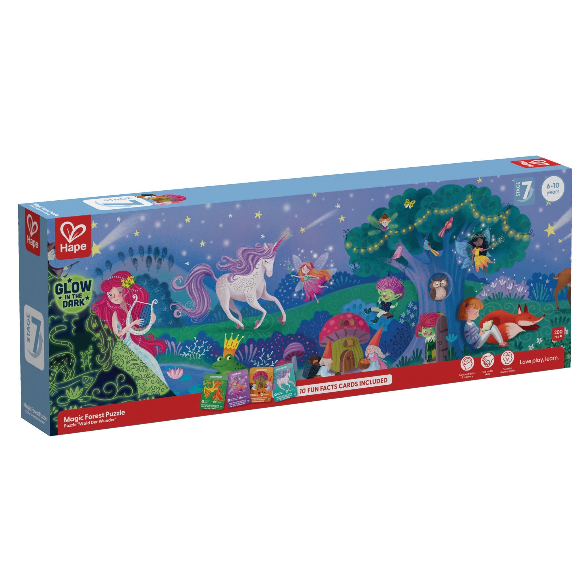 Magic Forest Glow in the Dark 200 Piece Puzzle