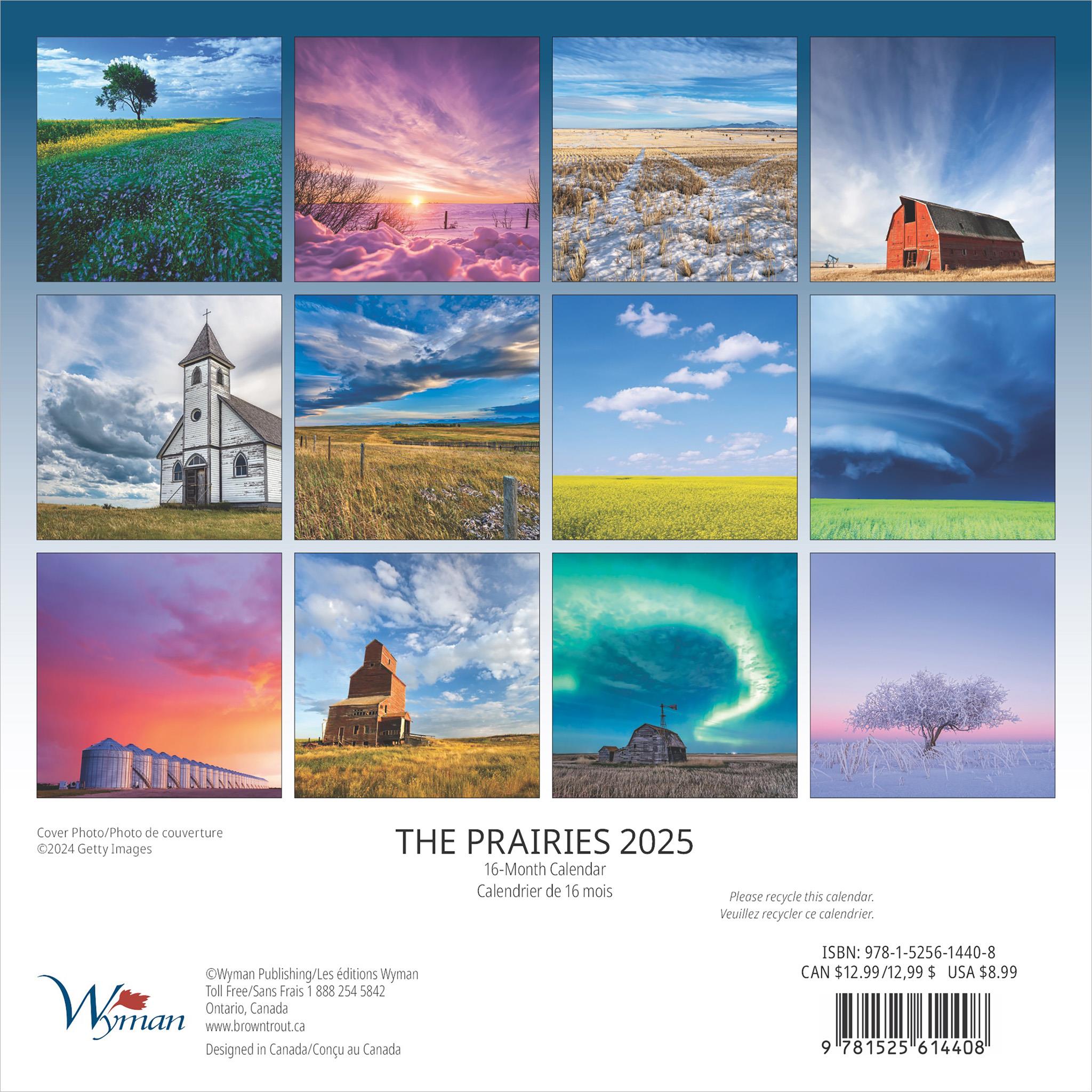 Prairies Mini 2025 Calendar