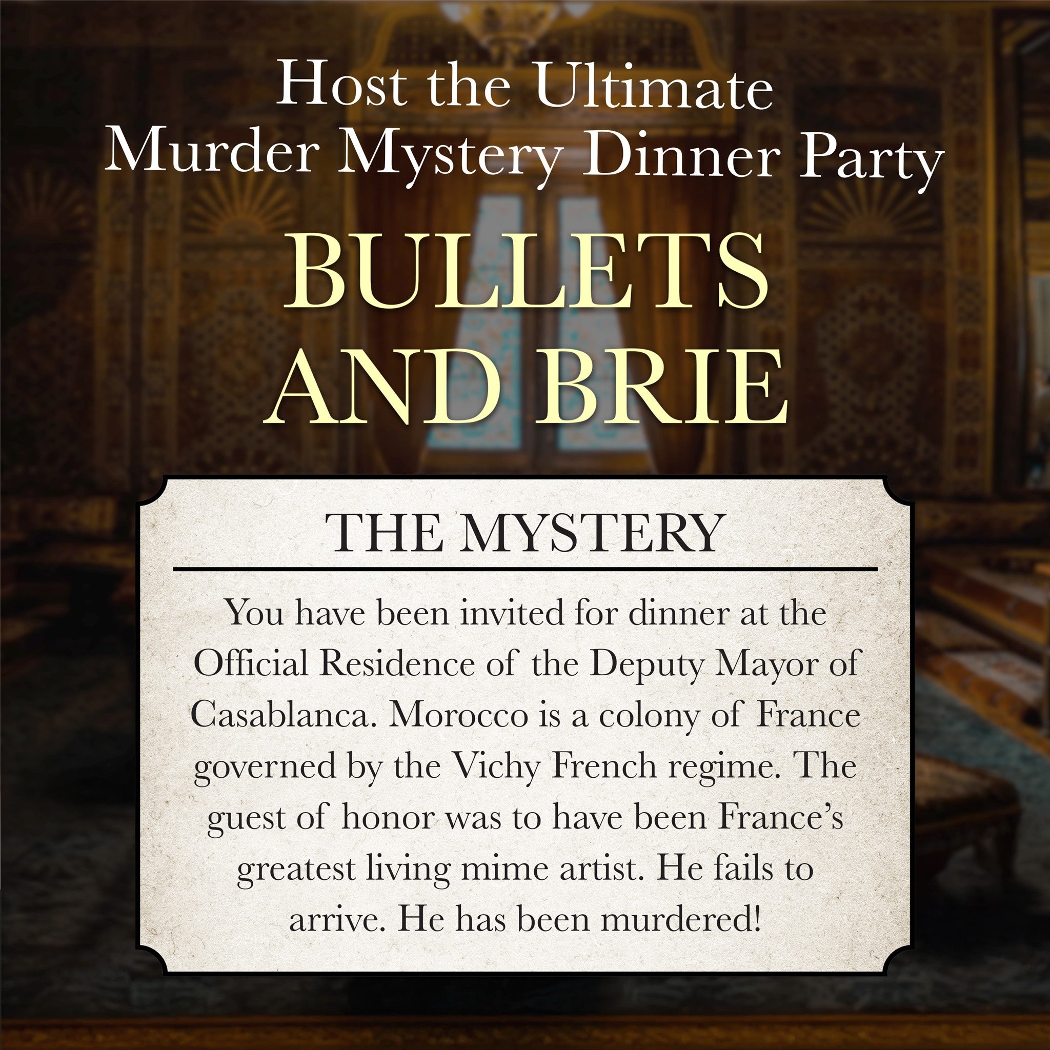 Bullets & Brie Murder Mystery Party Game