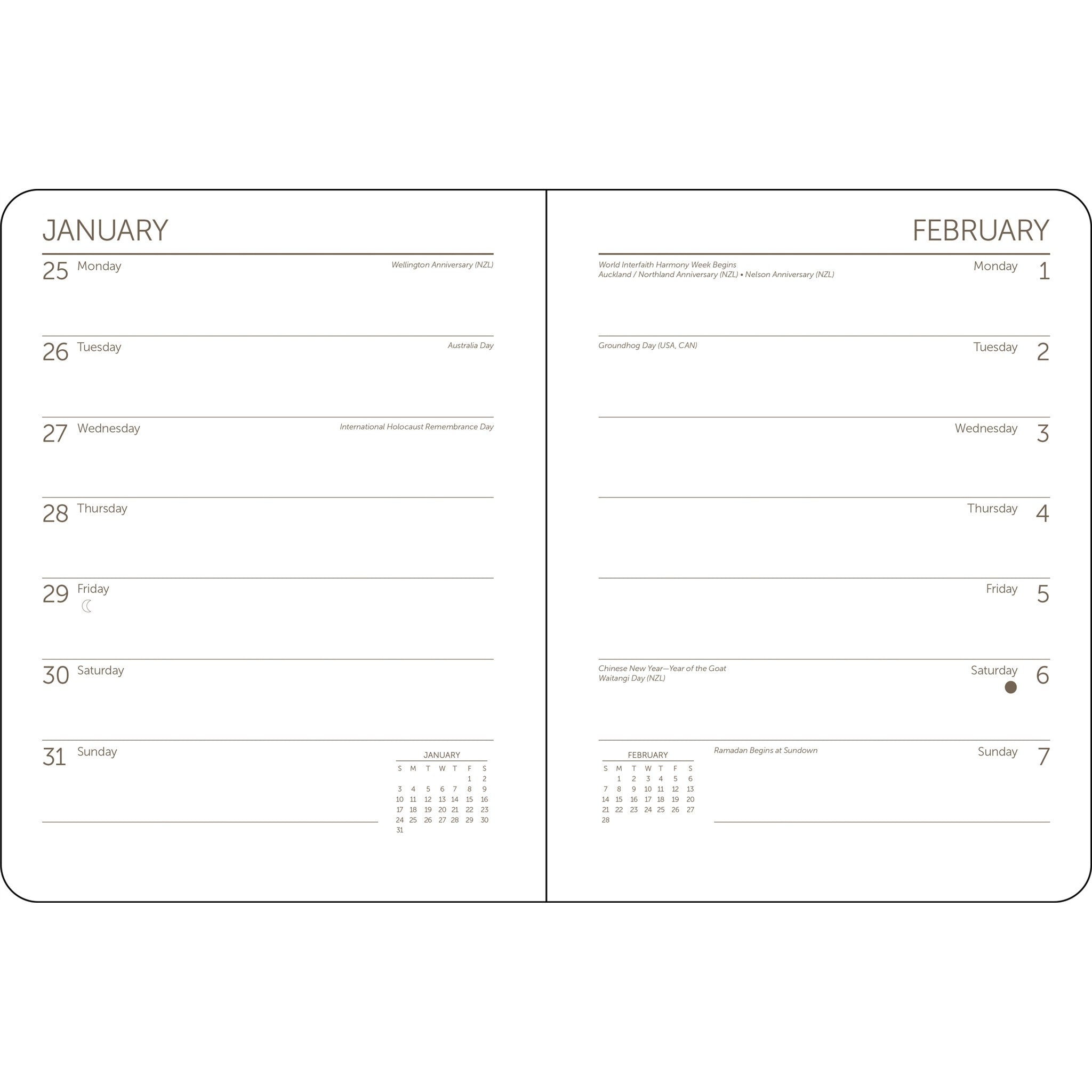 Monet 2027 Engagement Calendar