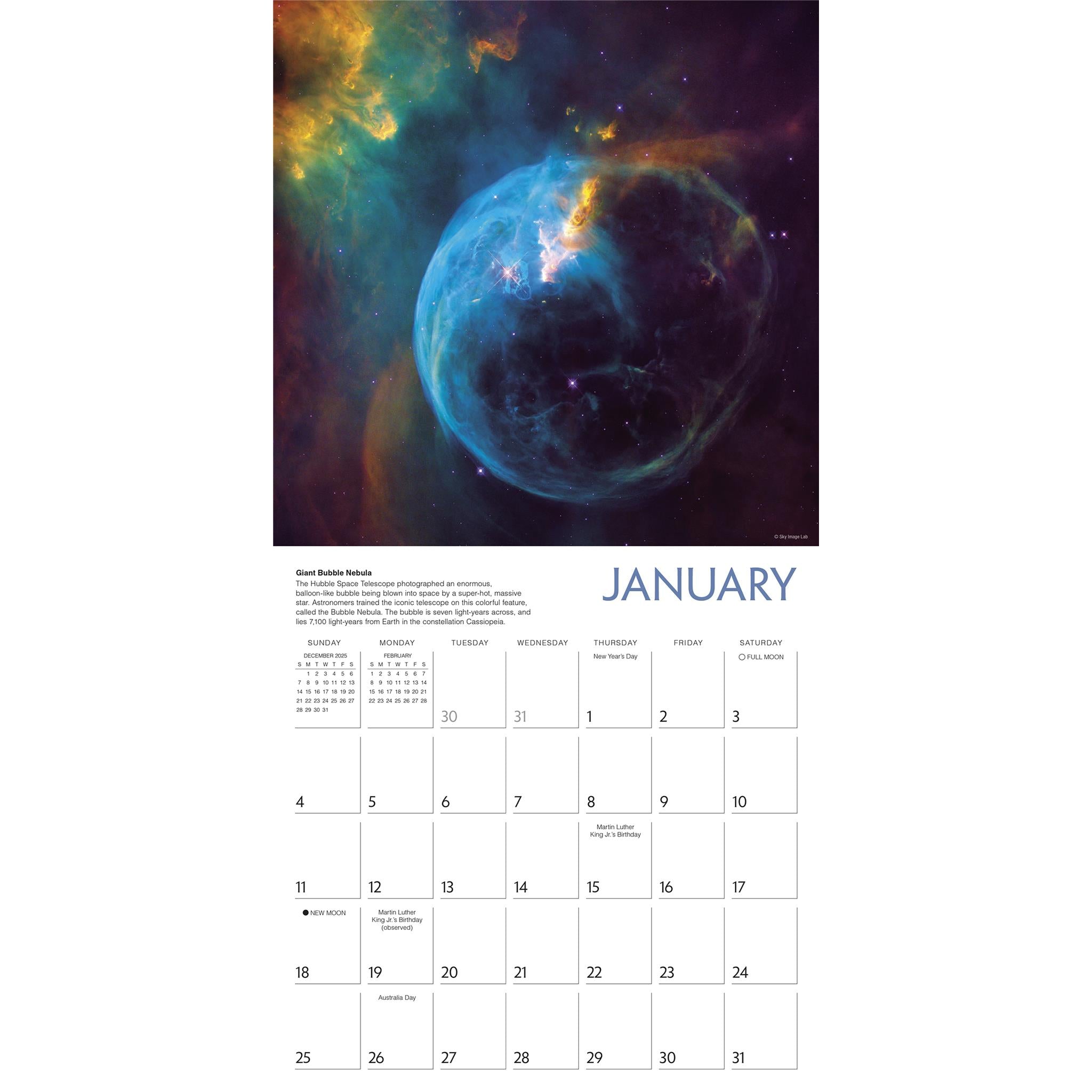Destination Space 2026 Wall Calendar - Online Only