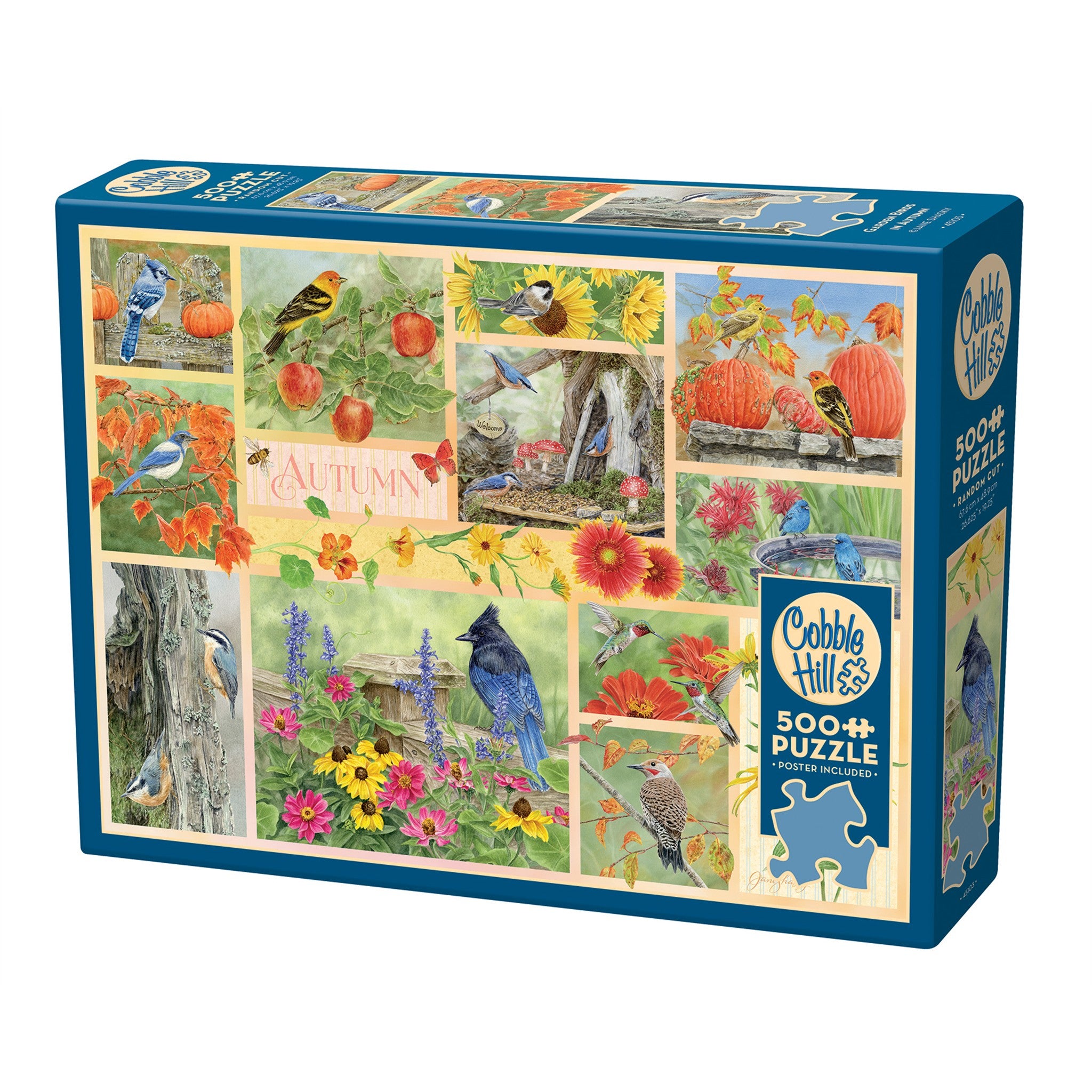 Garden Birds in Fall 500 Piece Puzzle