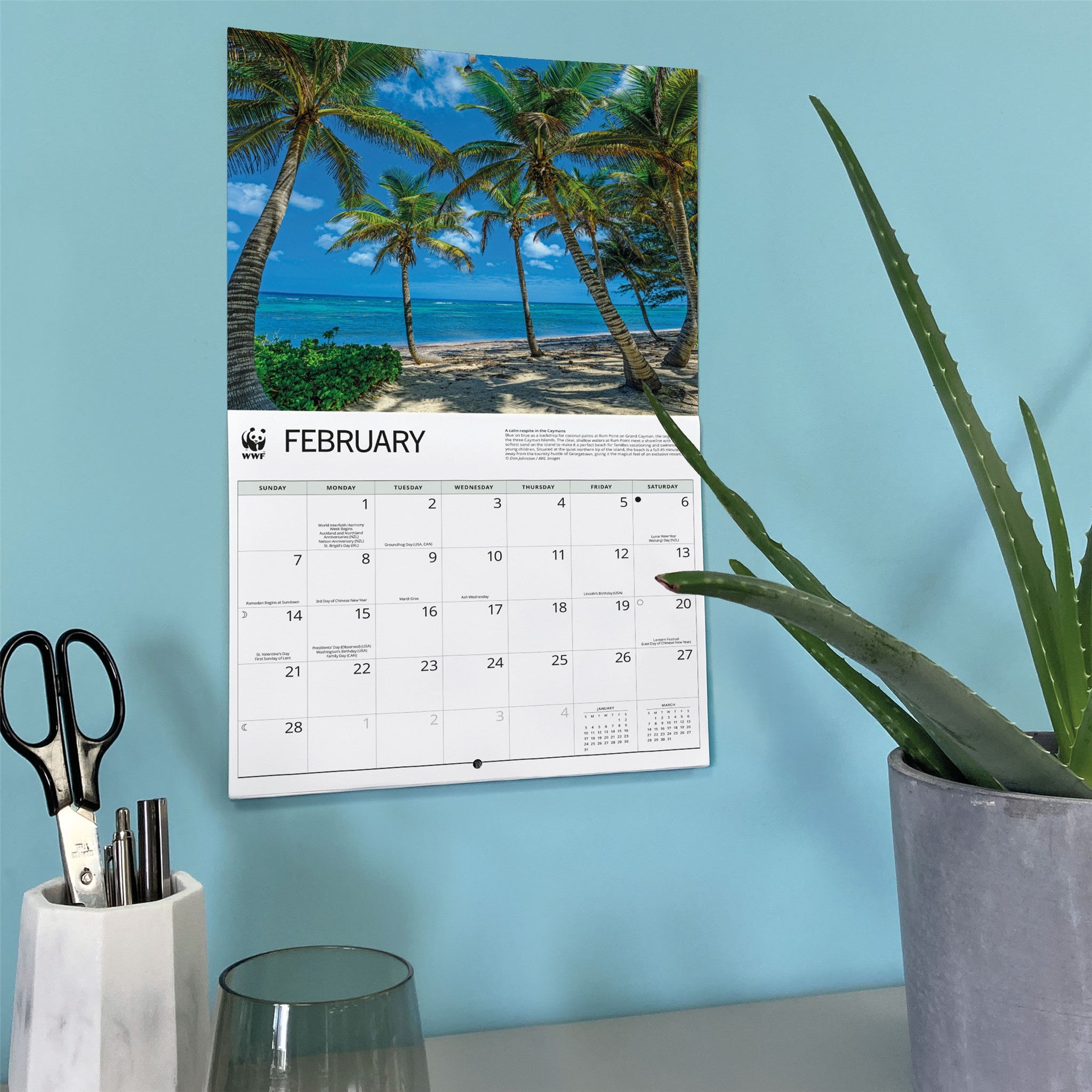 World Wildlife Fund Islands 2027 Wall Calendar
