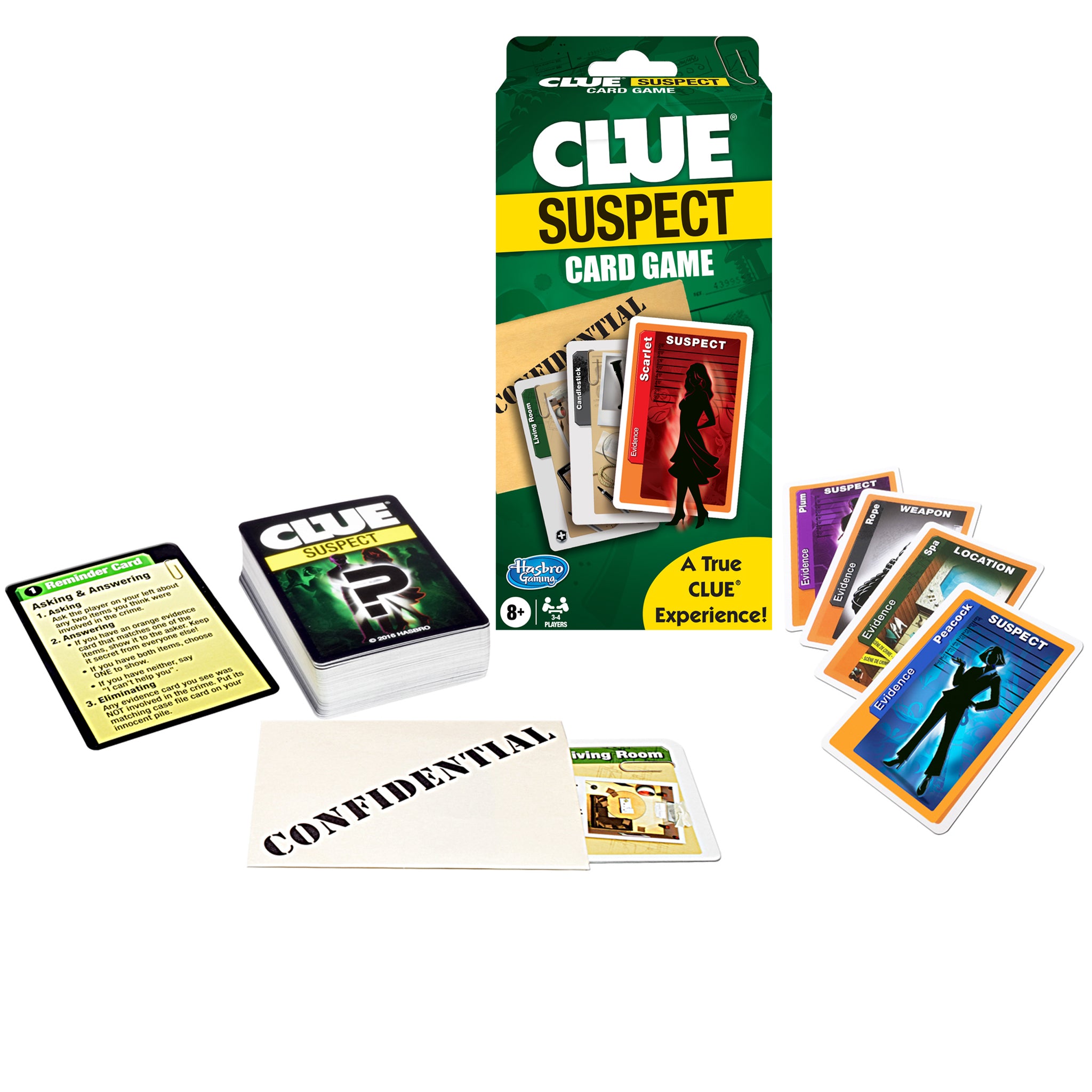 Clue Suspect Family Card Game