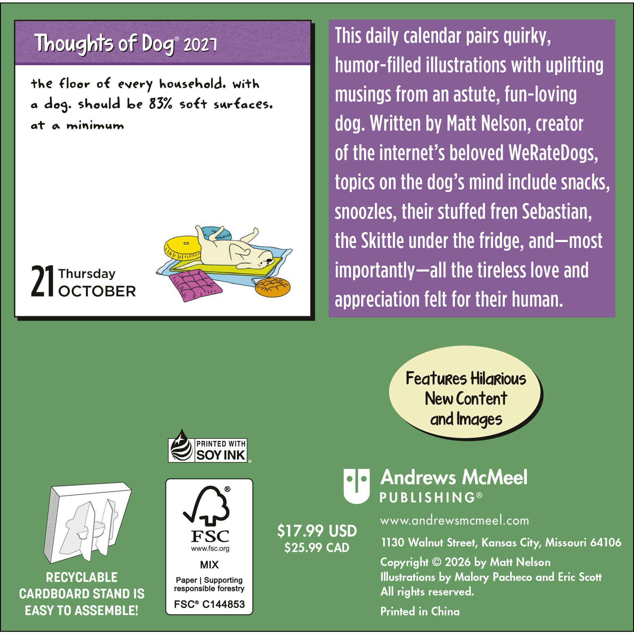 Thoughts of Dog 2027 Box Calendar