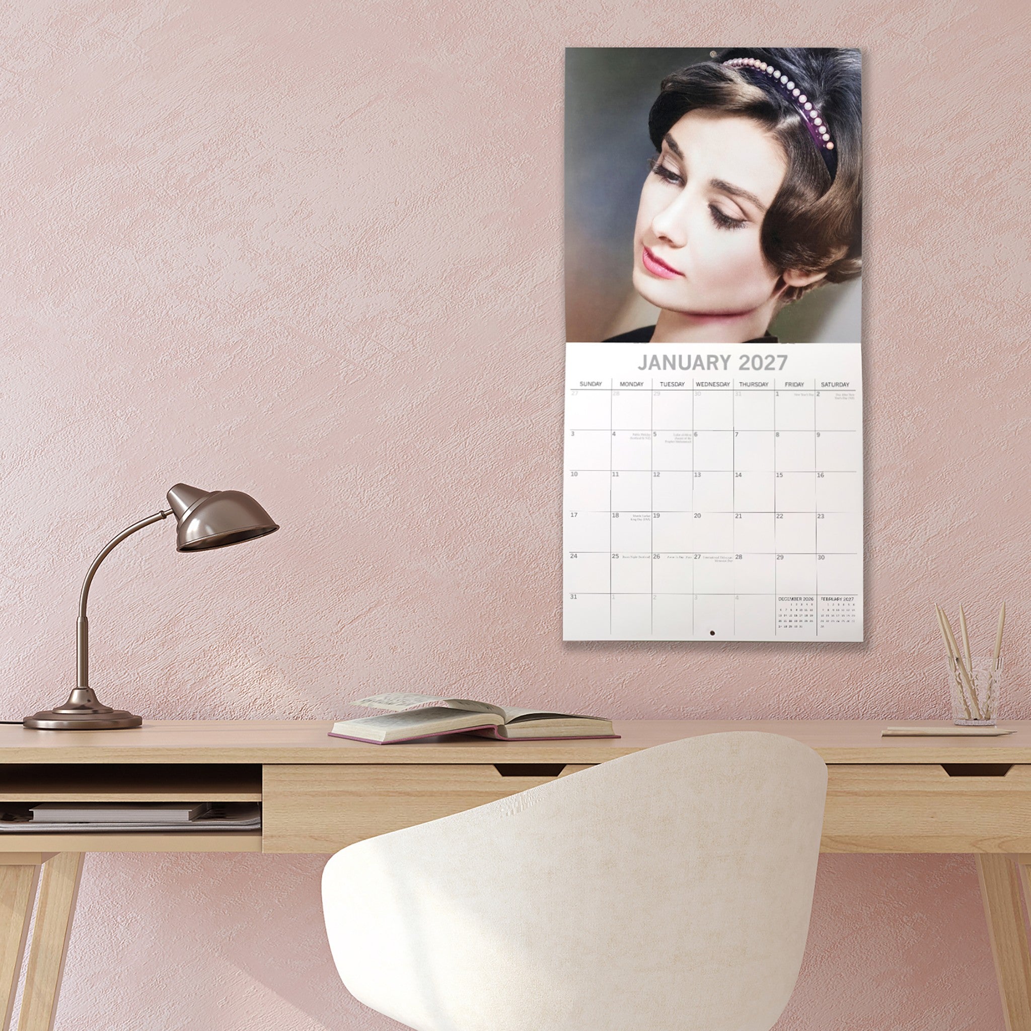 Audrey Hepburn 2027 Wall Calendar