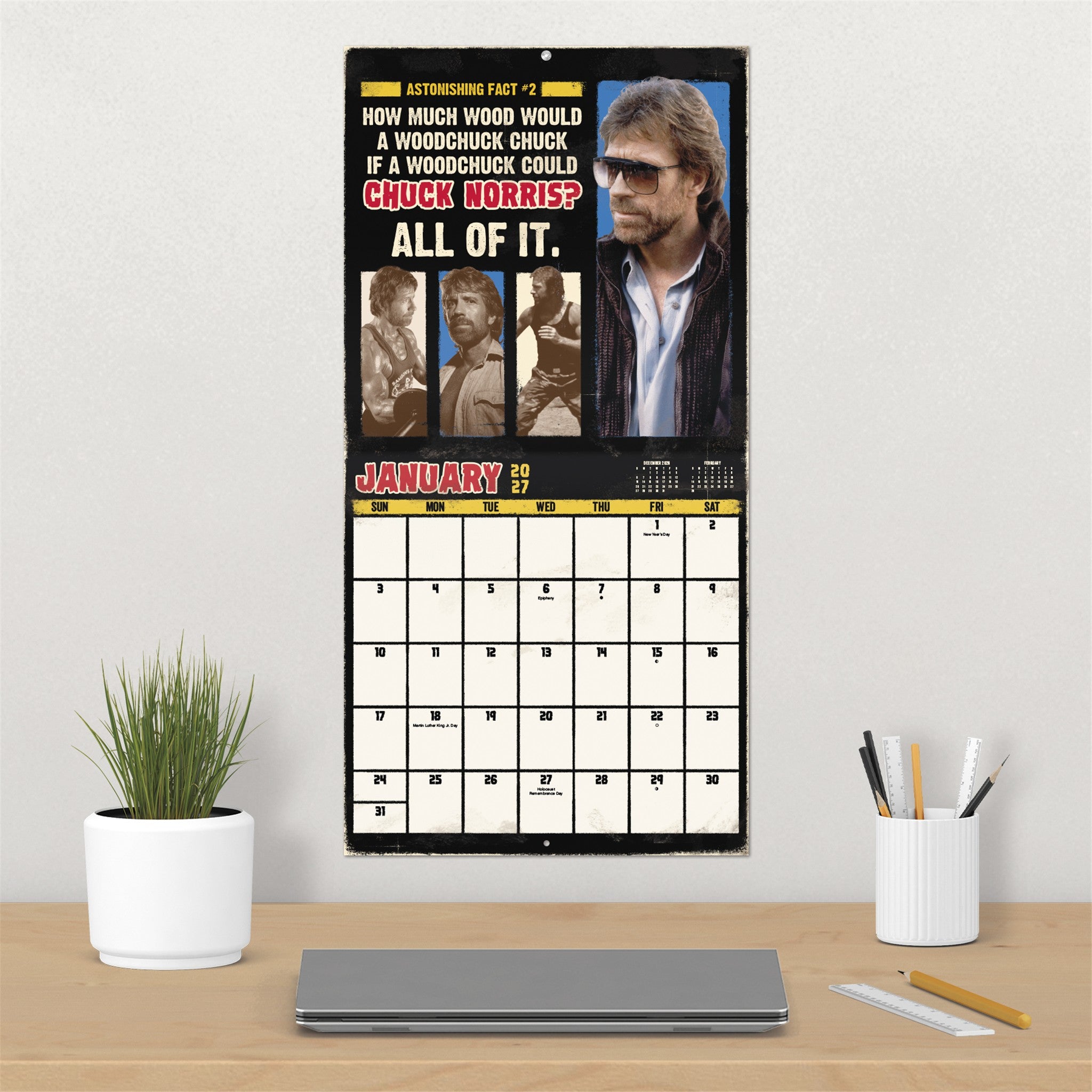 Chuck Norris 2027 Wall Calendar