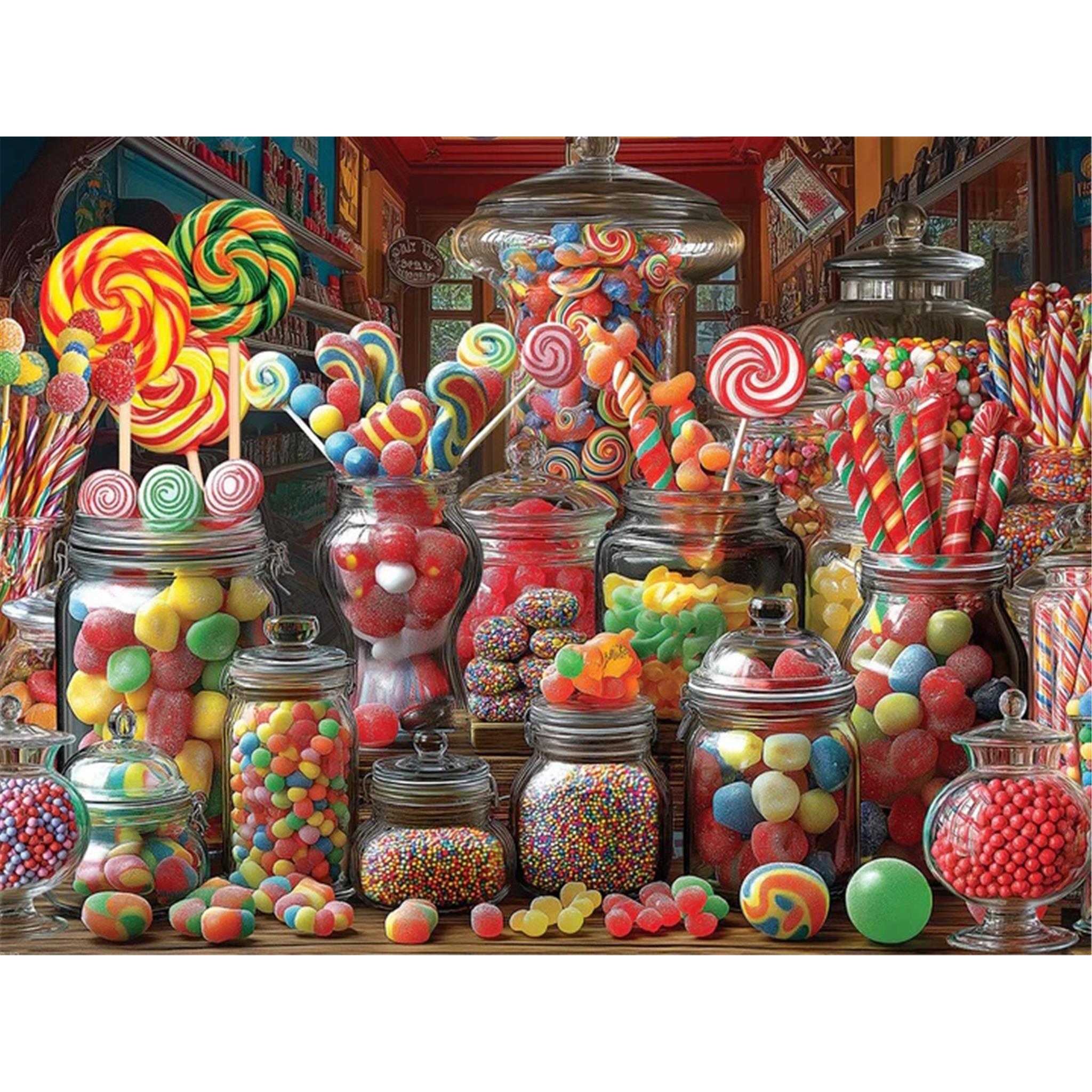 White Mountain Puzzles Candy Store 500 Piece Puzzle