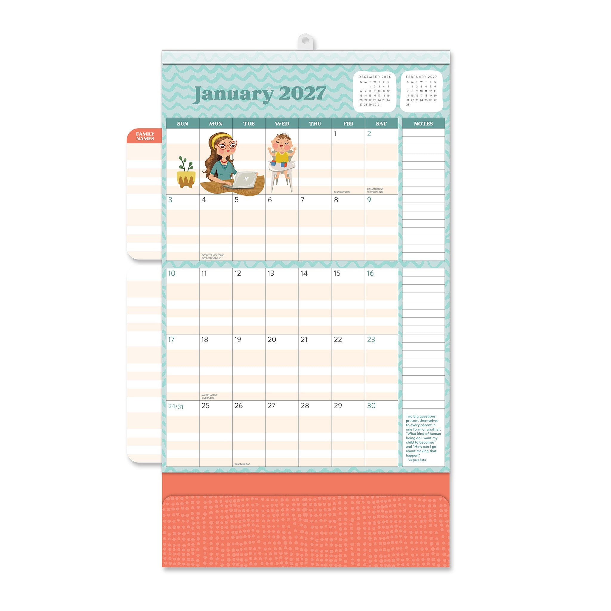 Mom Do It All 2026-2027 Wall Calendar