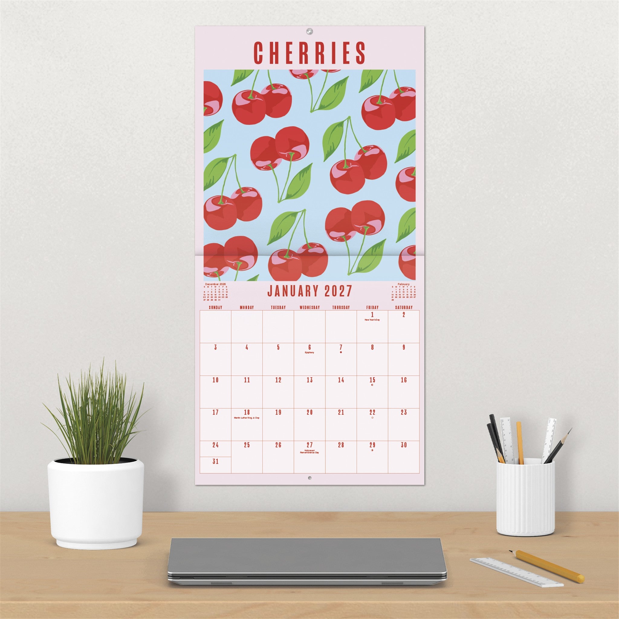 Fruit Market 2027 Wall Calendar - Online Only
