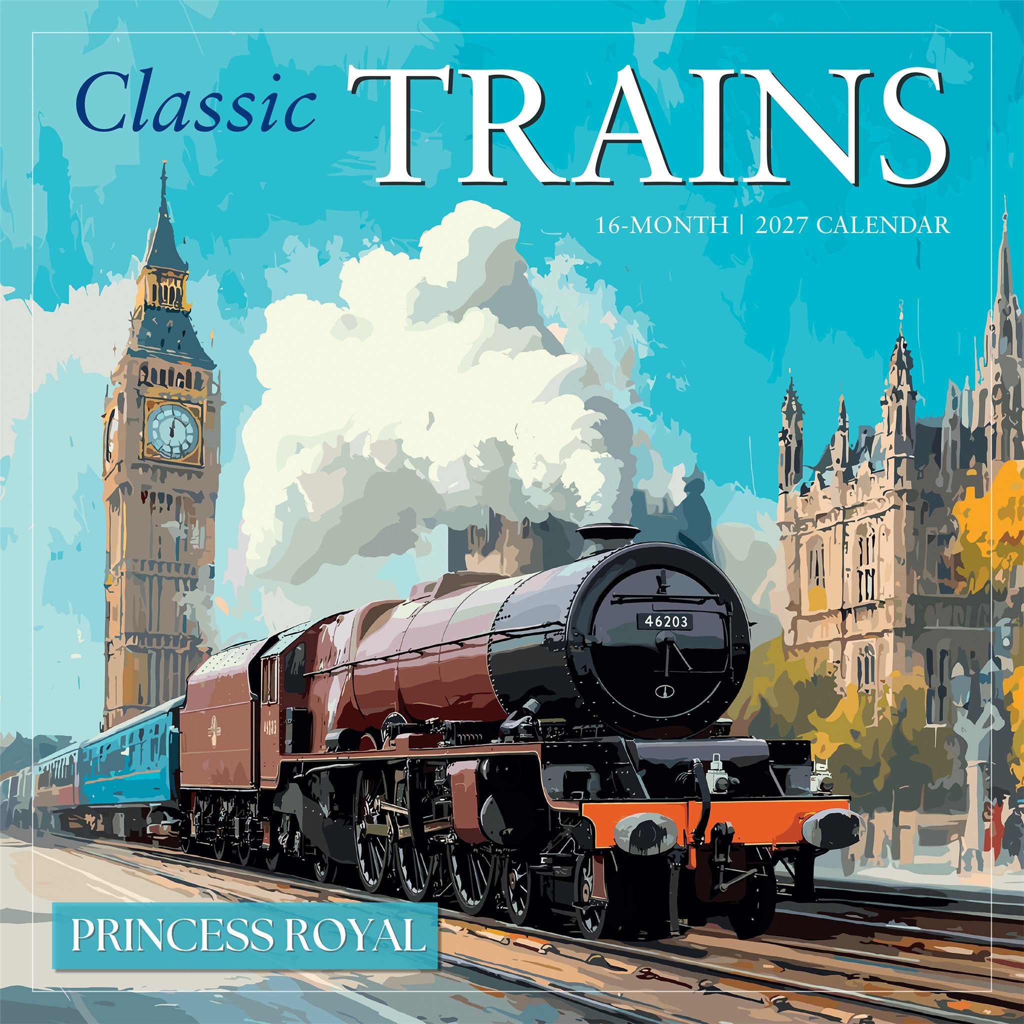 Classic Trains 2027 Wall Calendar - Online Only