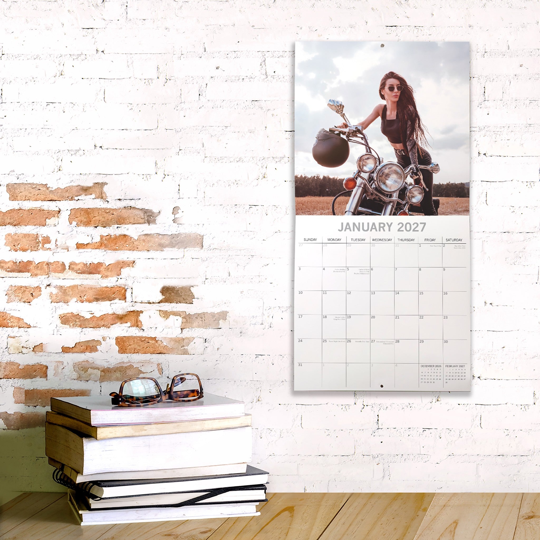 Biker Babes 2027 Wall Calendar
