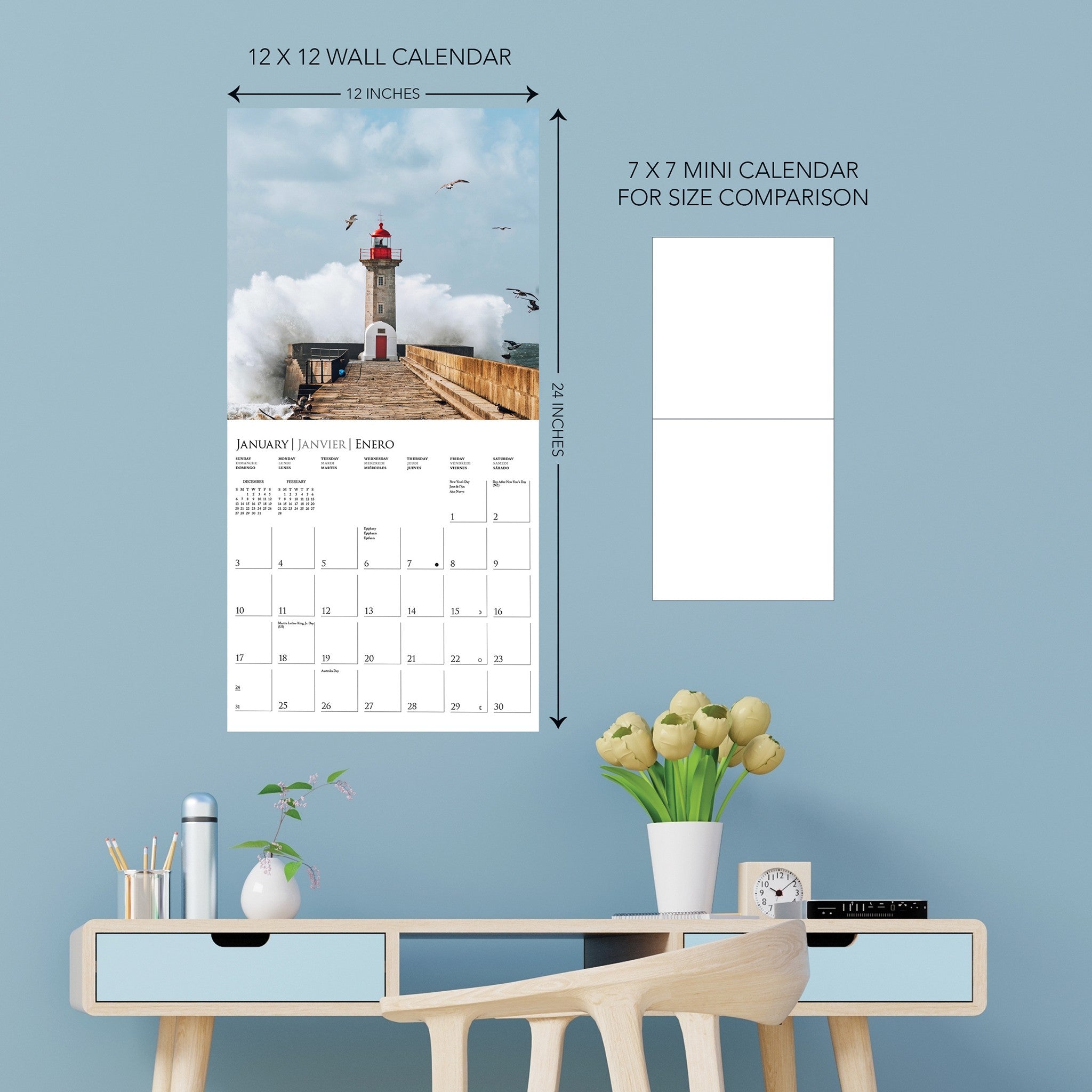 Lighthouses 2027 Wall Calendar - Online Only