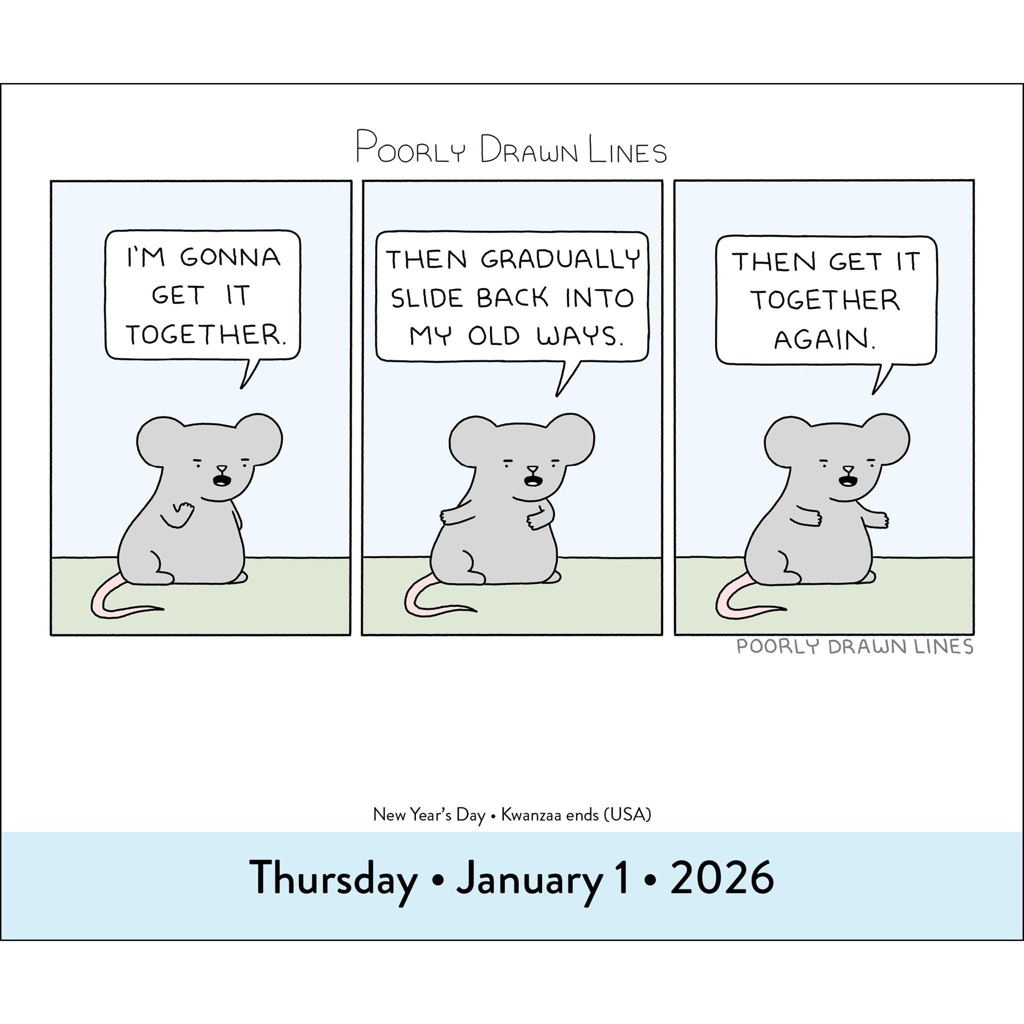 Poorly Drawn Lines 2026 Box Calendar - Online Only