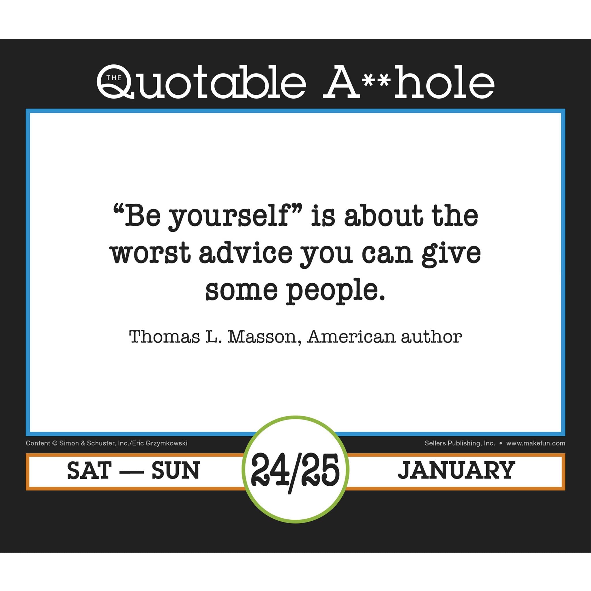 Quotable Ahole 2026 Box Calendar