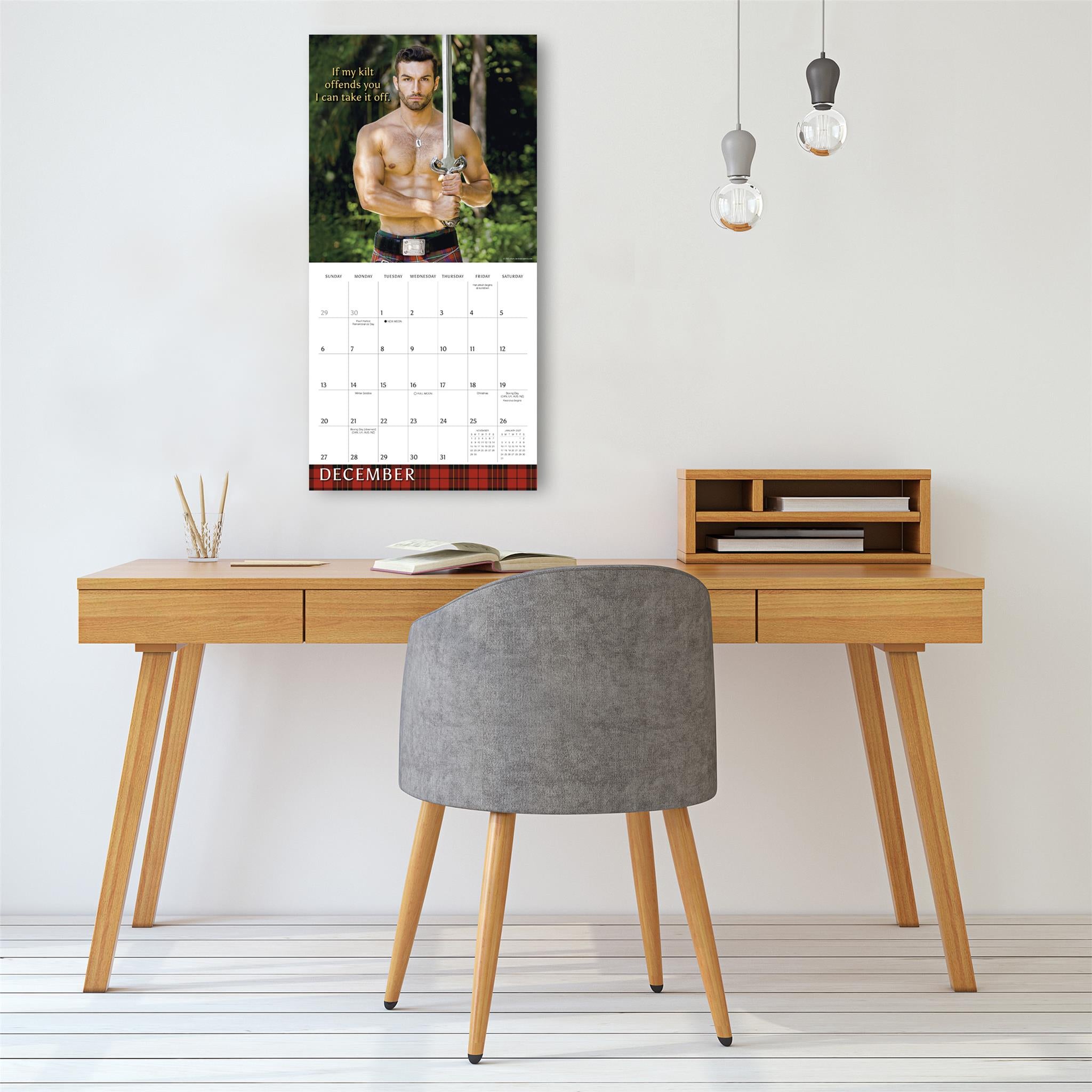 Kilty Pleasures 2026 Wall Calendar