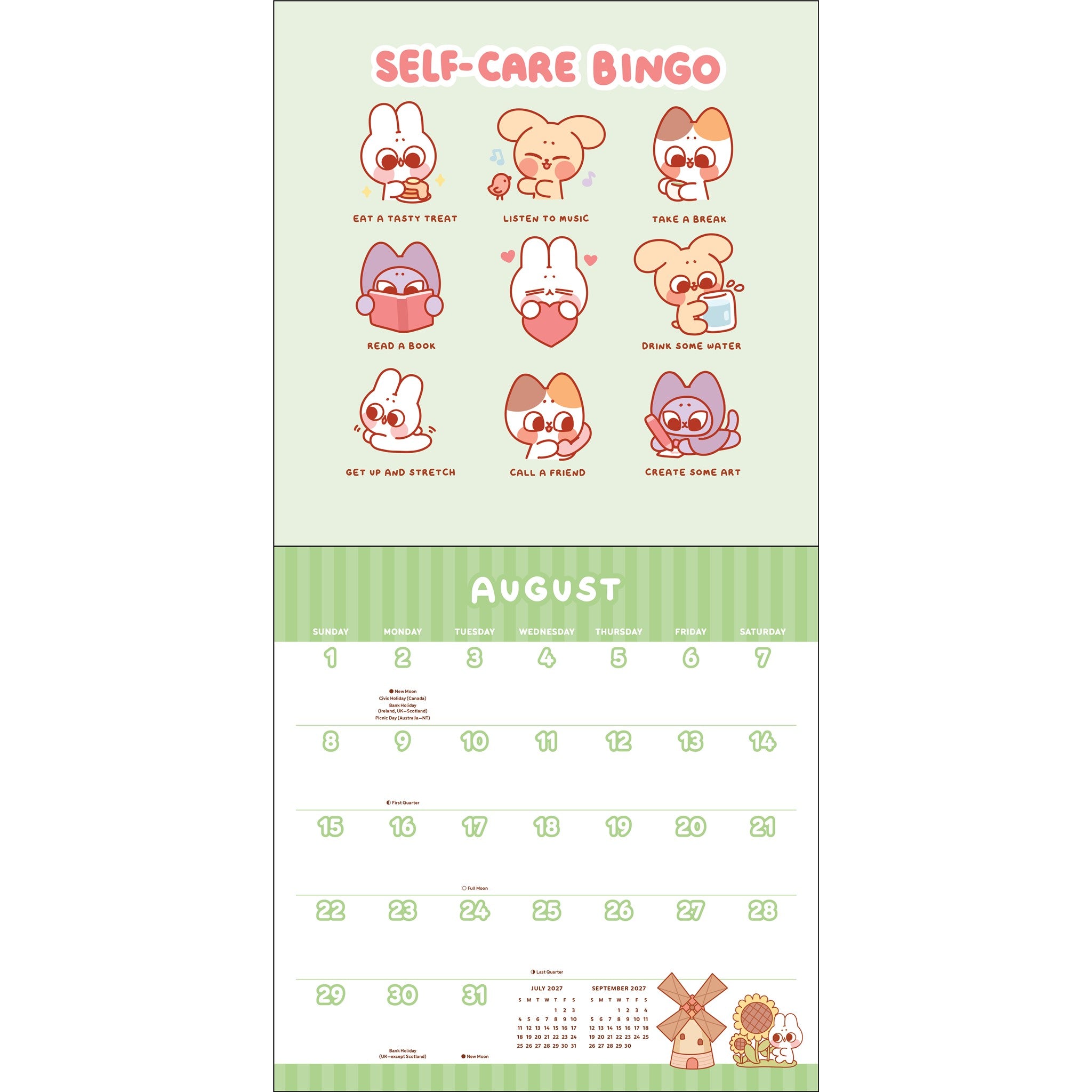 Pocket Peaches 2027 Wall Calendar