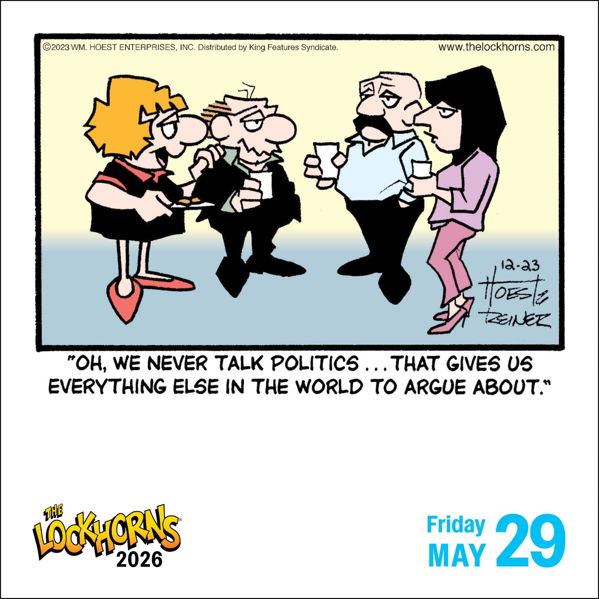 Lockhorns Laugh-A-Day 2026 Box Calendar