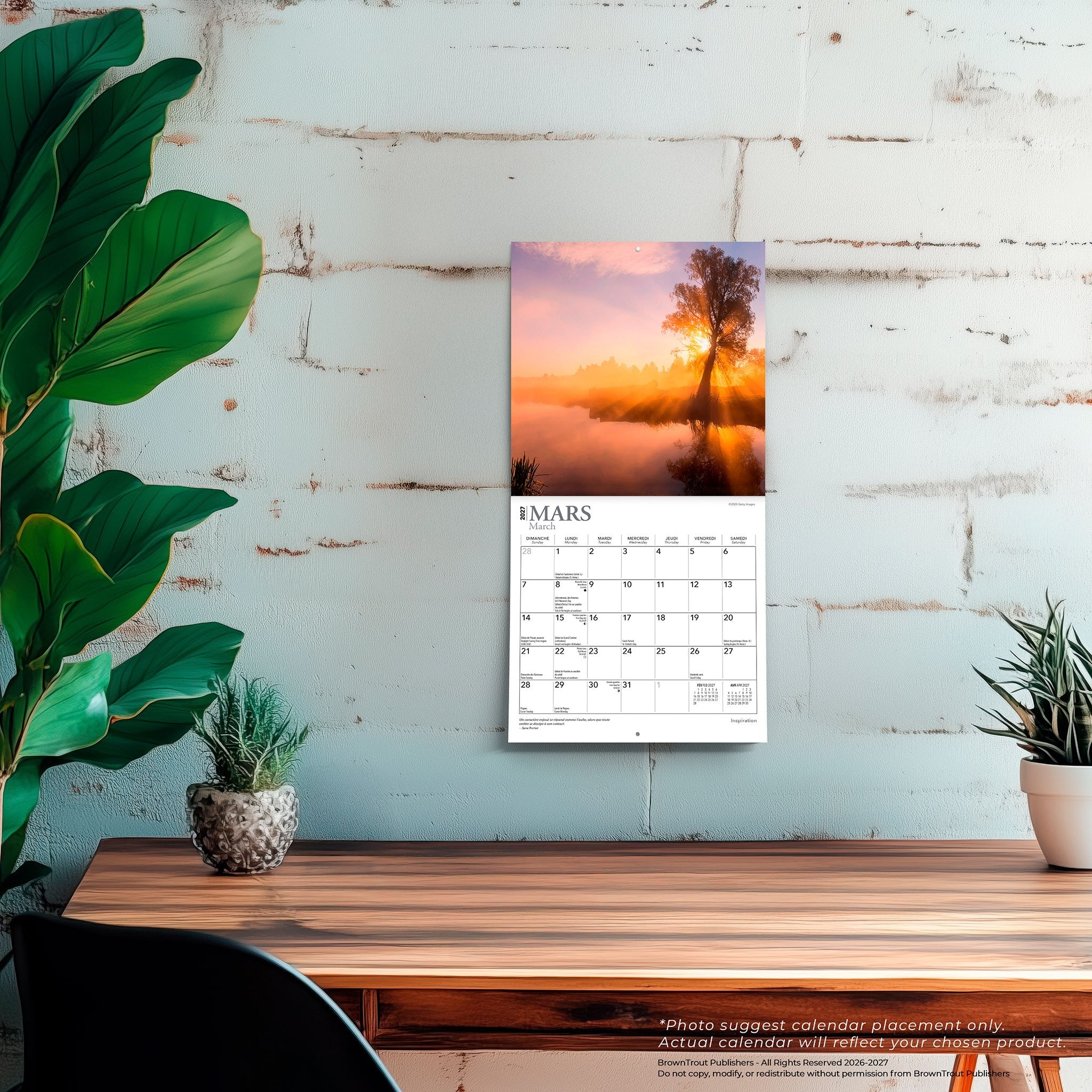 Inspiration 2027 Mini Calendar (French)