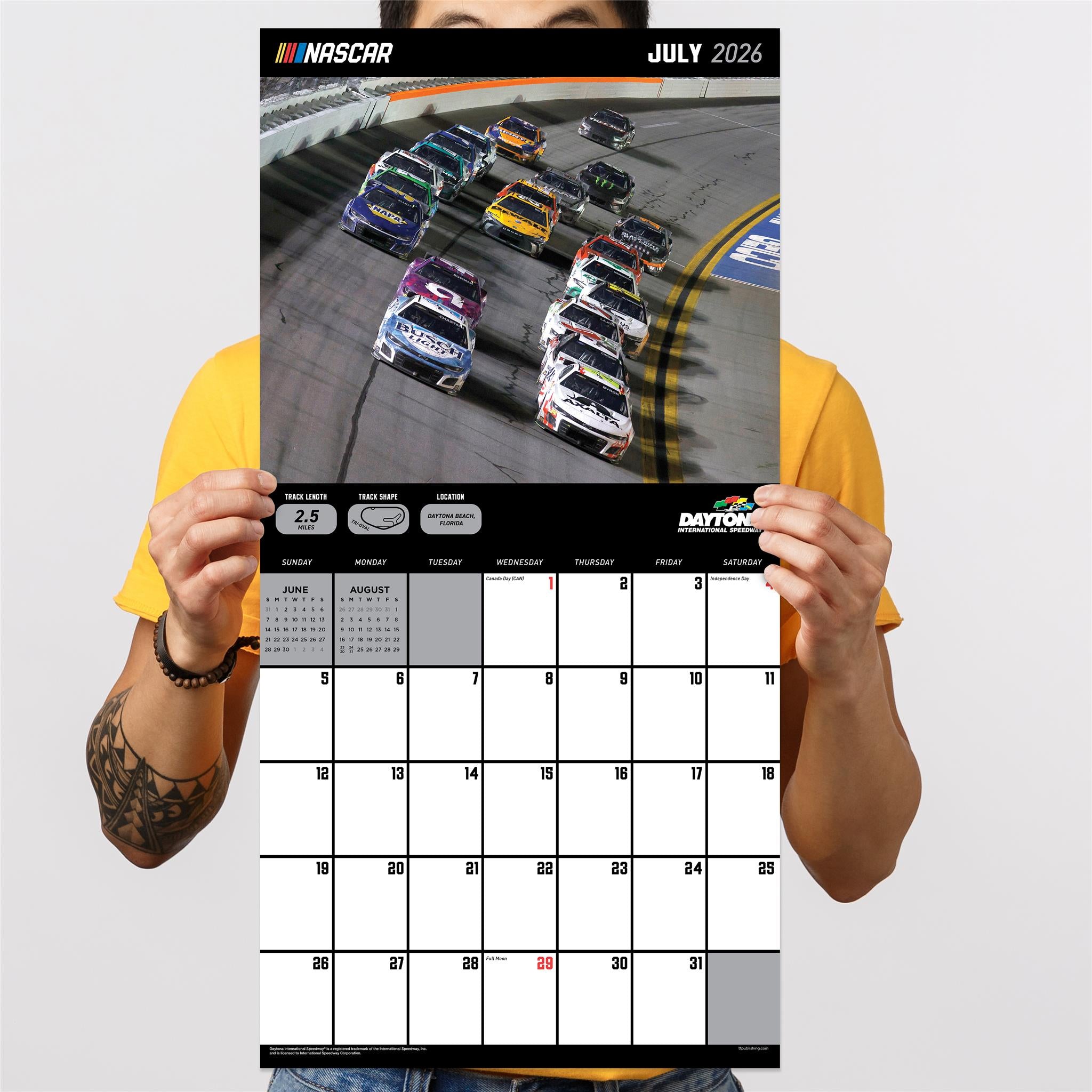 Nascar Tracks 2026 Wall Calendar