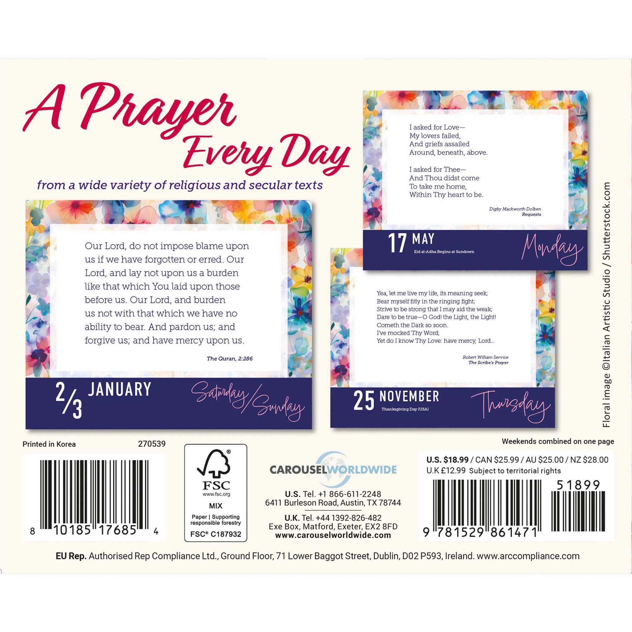 A Prayer Every Day 2027 Box Calendar