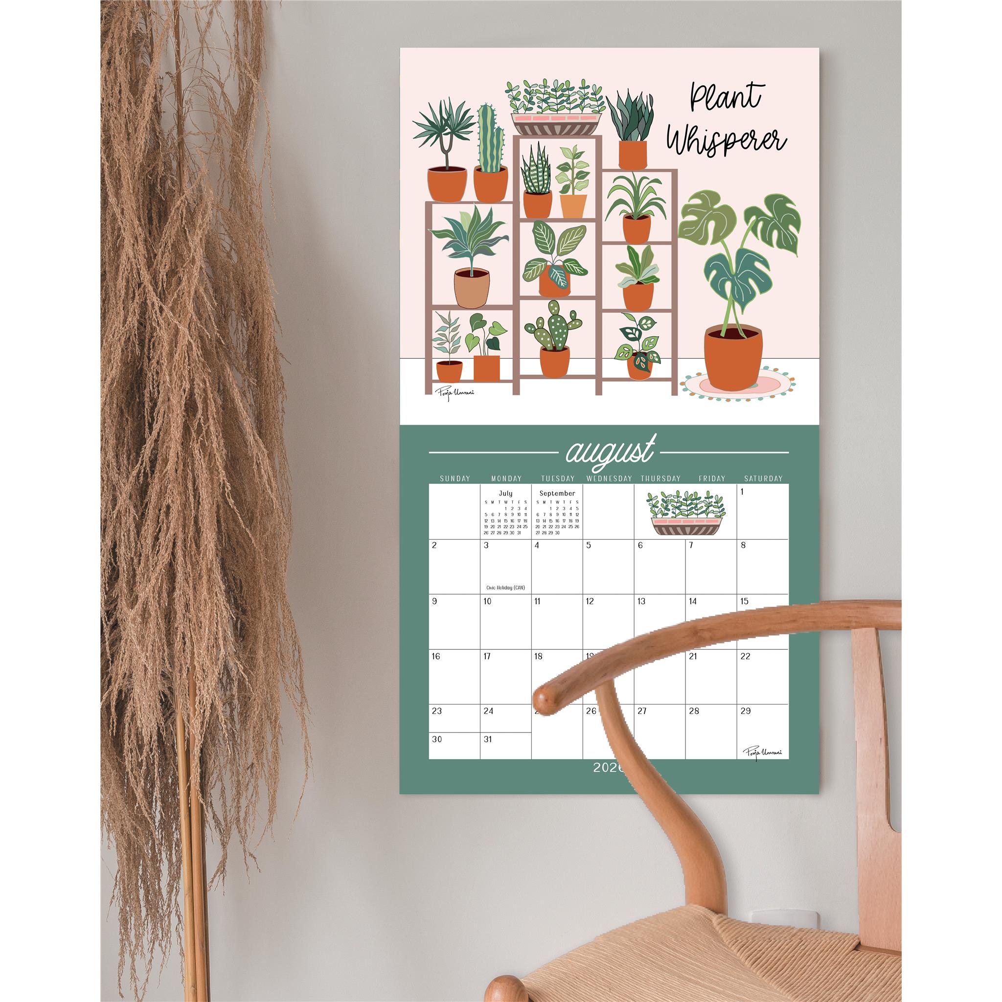 Plant Lady 2026 Deluxe Wall Calendar - Online Only