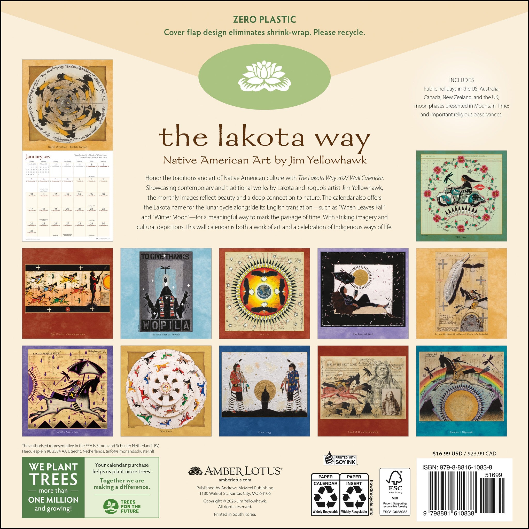 Lakota Way 2027 Wall Calendar - Online Only