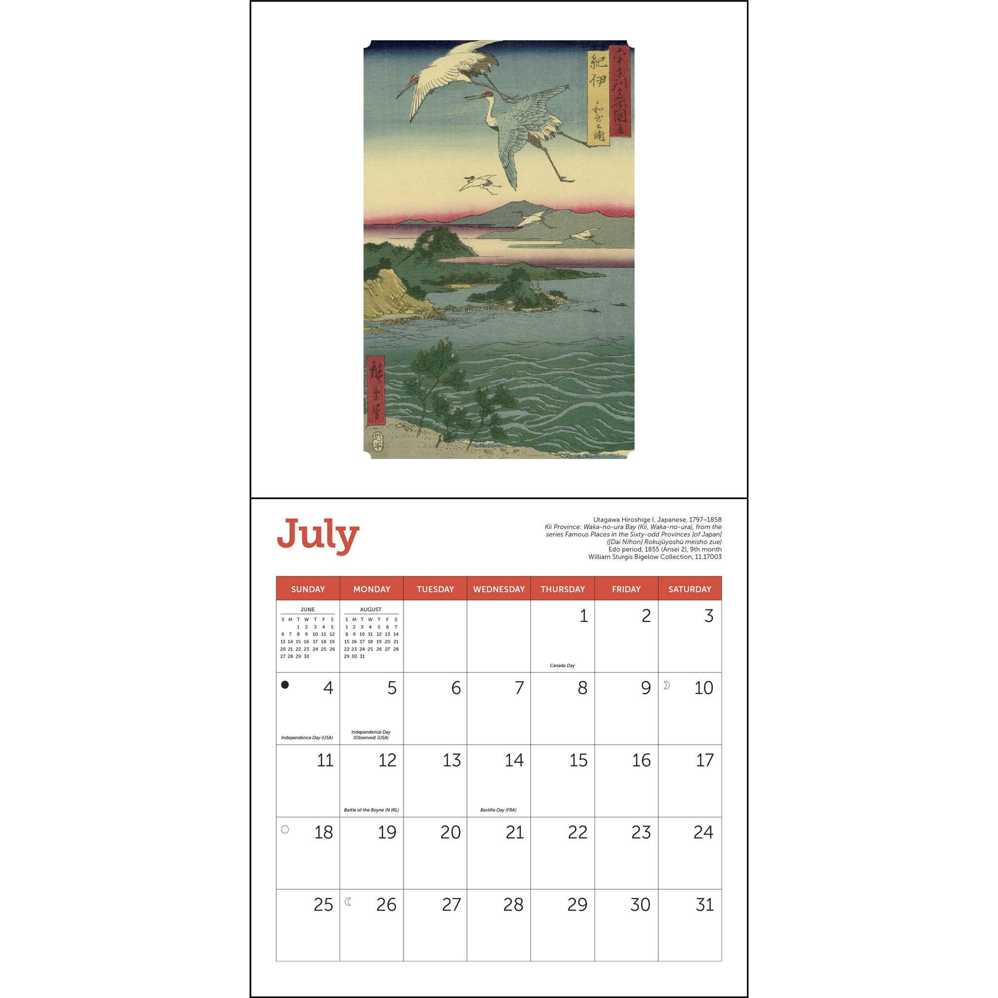 Japanese Woodblocks MFA Boston 2027 Mini Calendar