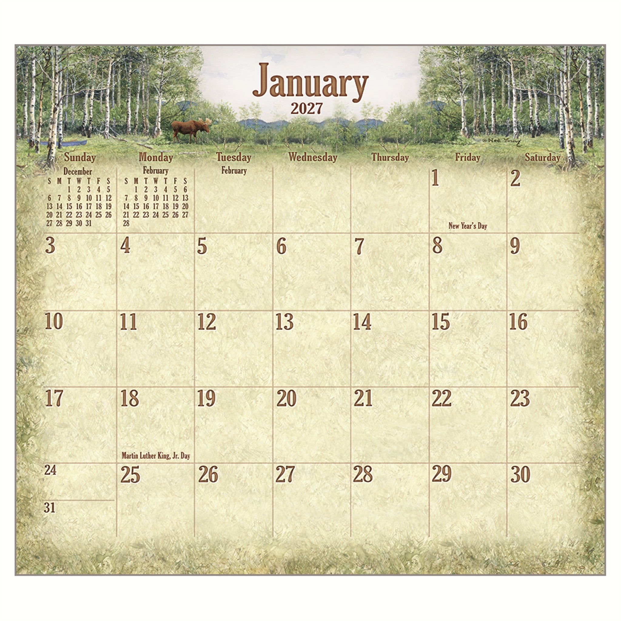 Woodland 2027 Wall Calendar