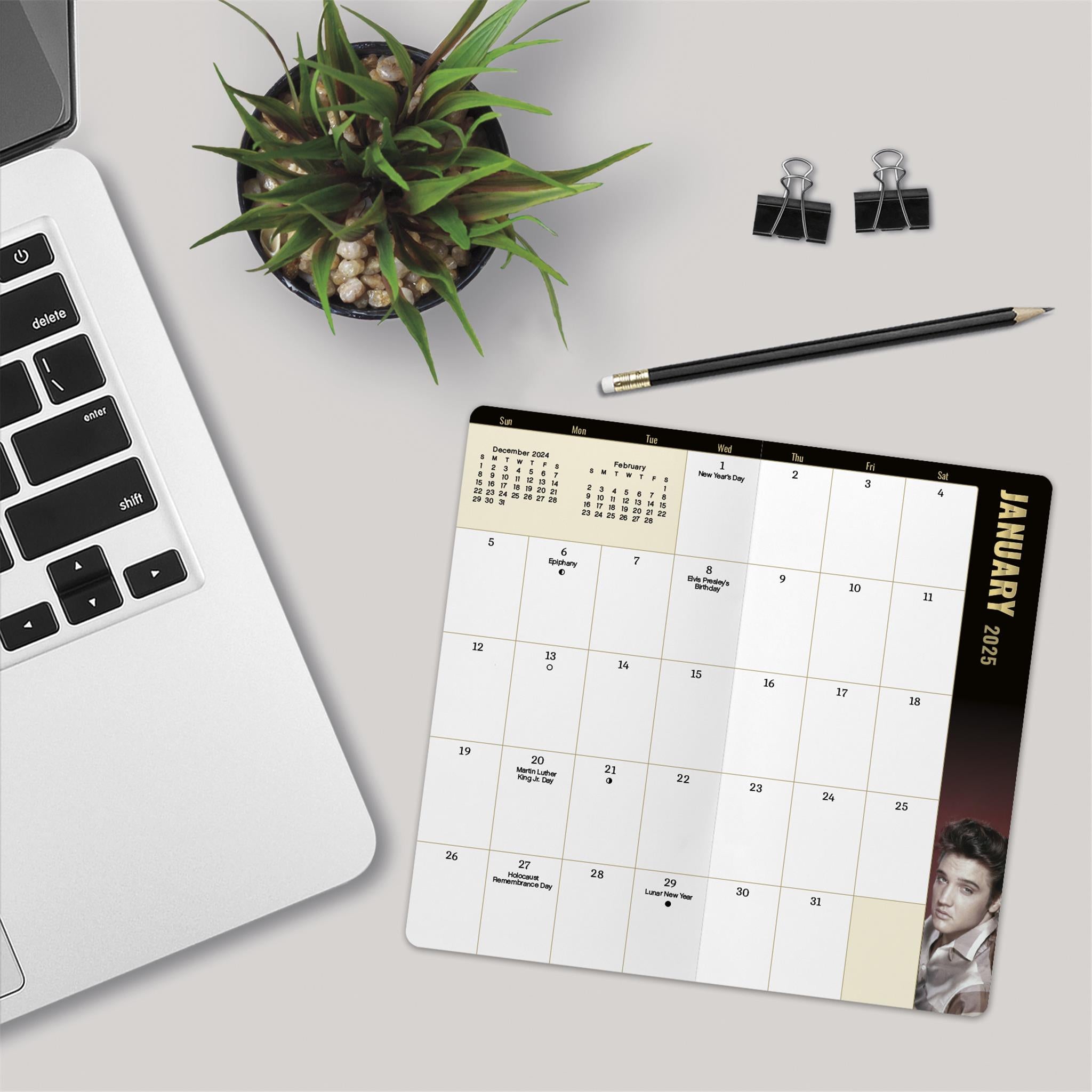 Elvis Presley 2 yr Pocket Planner 2025 Calendar