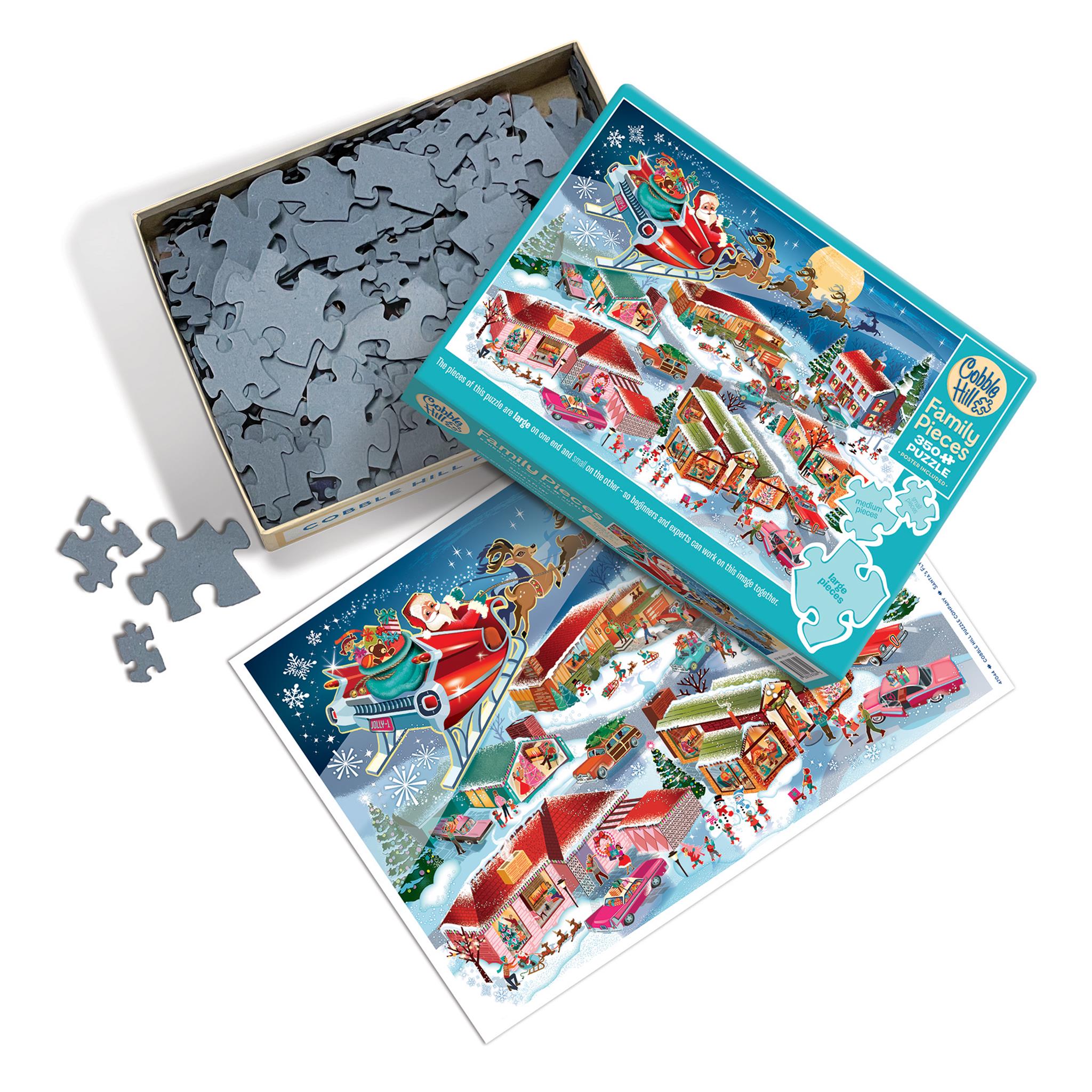 Santa's Flyby Family 350 Piece Puzzle