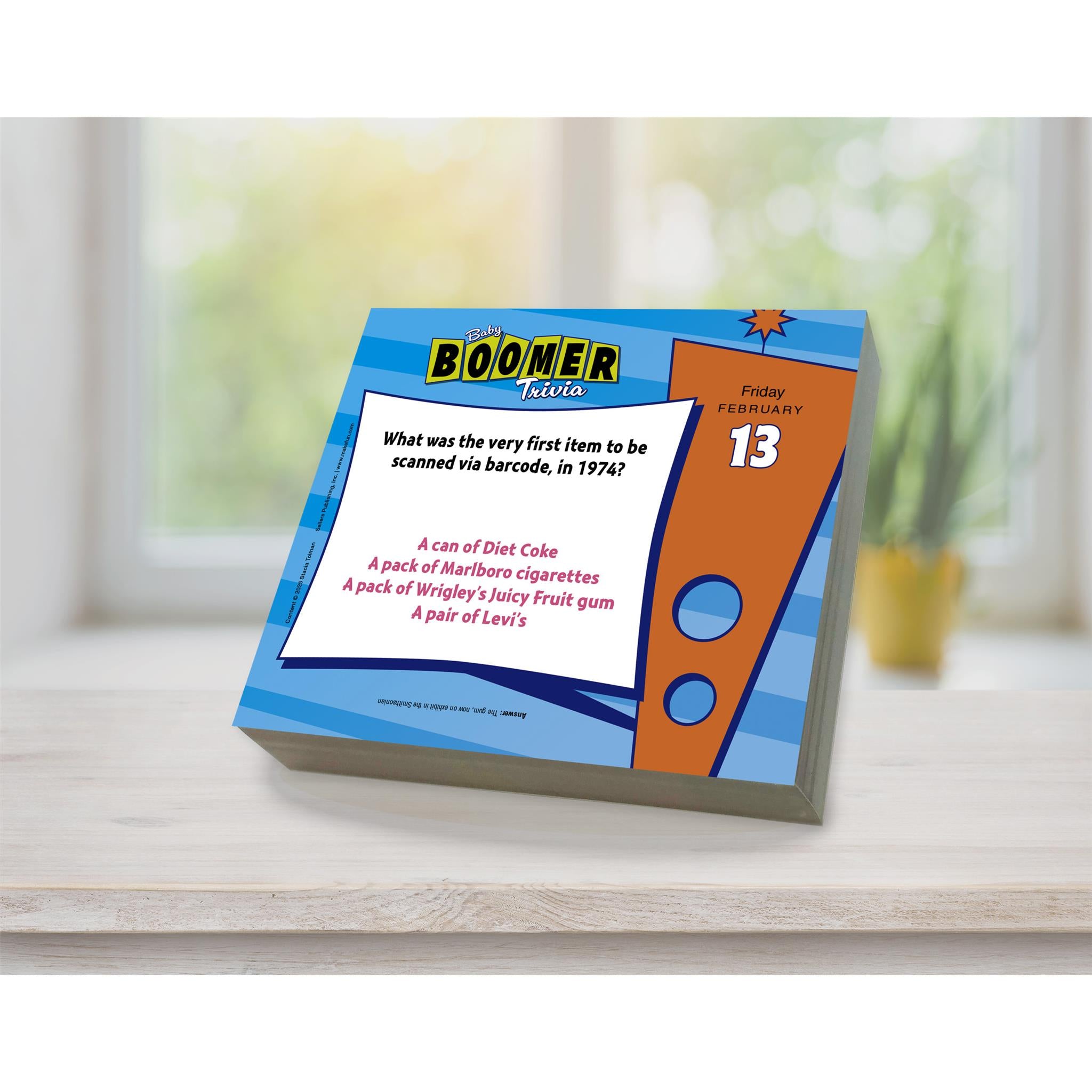 Baby Boomer Trivia 2026 Box Calendar - Online Only