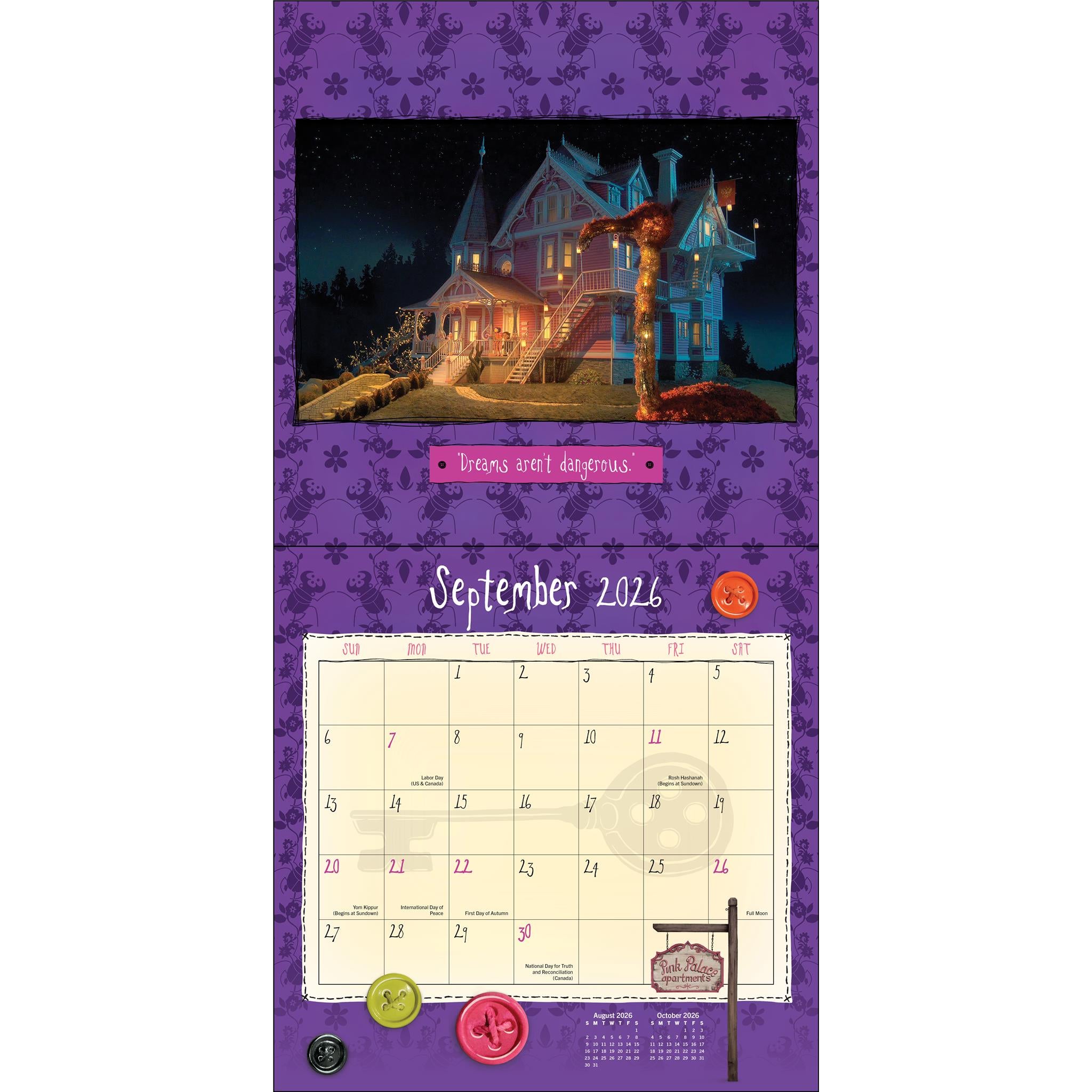 Coraline 2026 Wall Calendar - Online Only