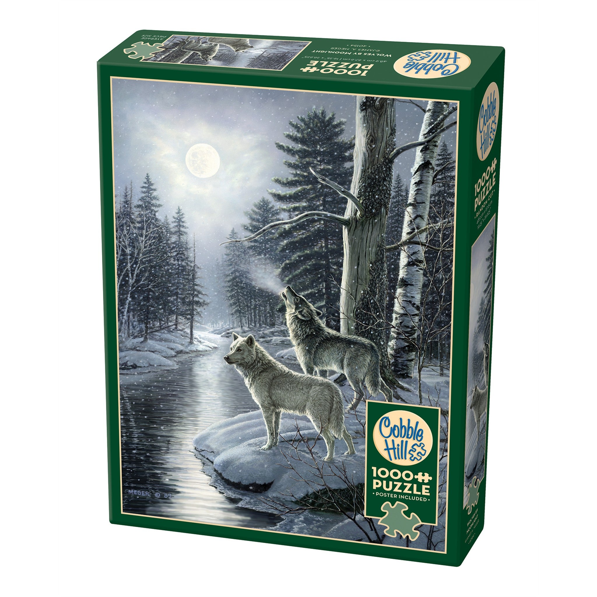 Wolves by Moonlight 1000 Piece Puzzle