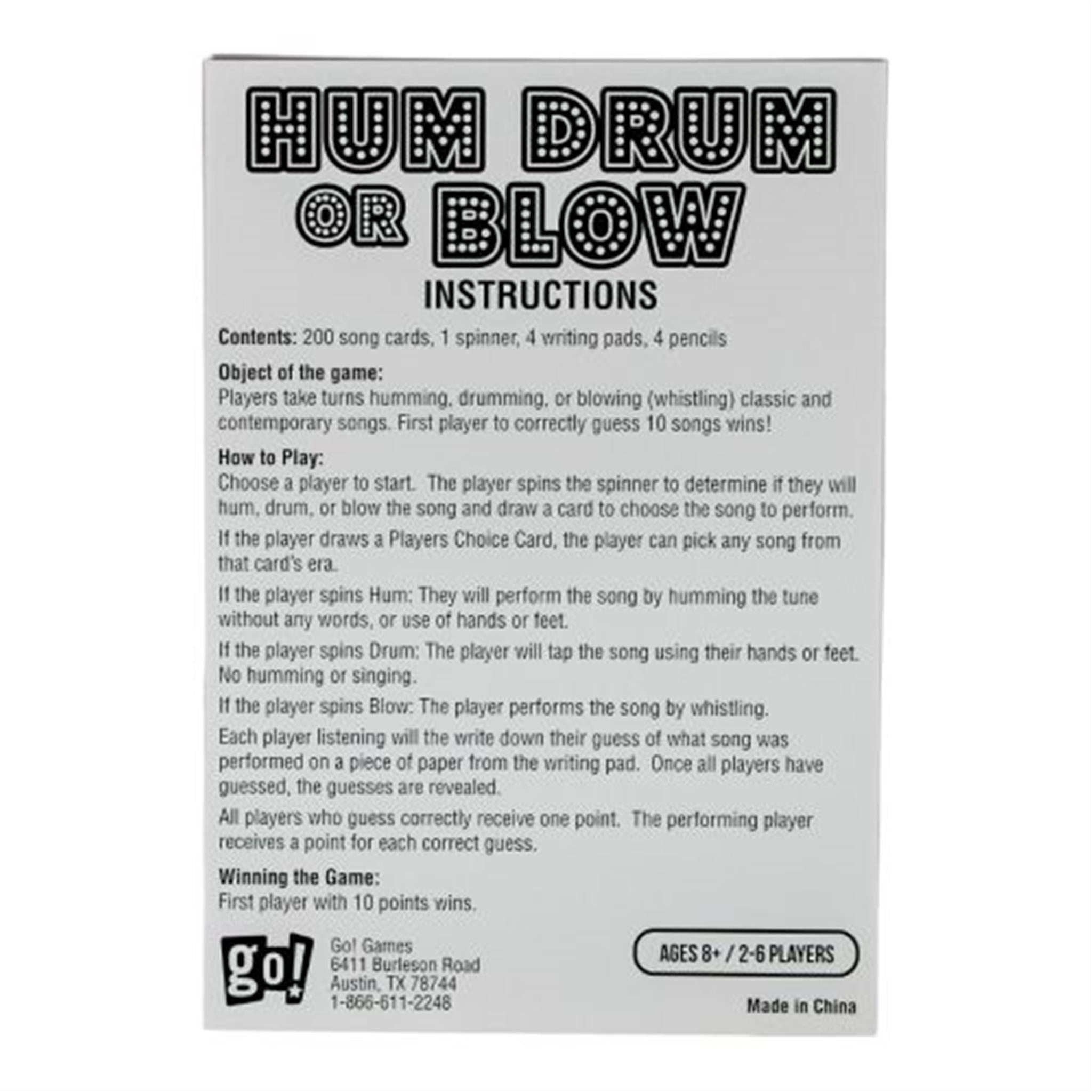 Hum Drum or Blow