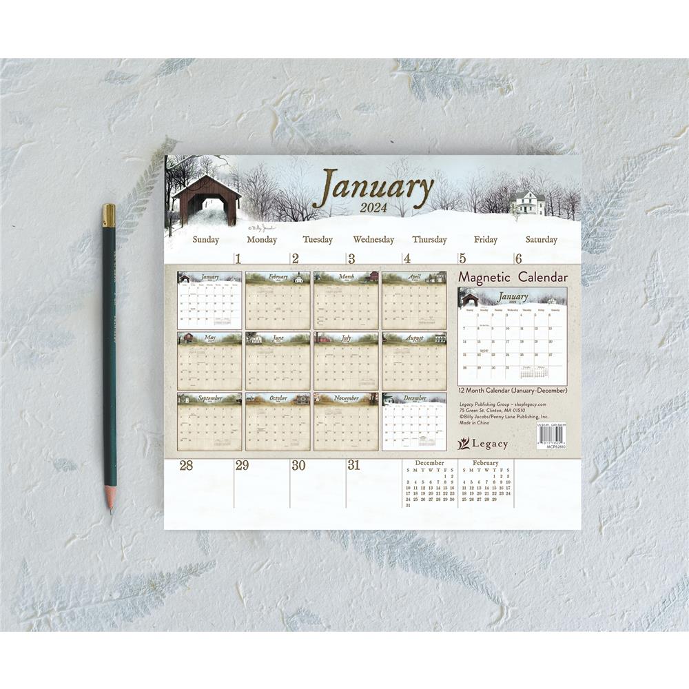 Road Home 2024 Magnetic Mini Calendar - Online Exclusive