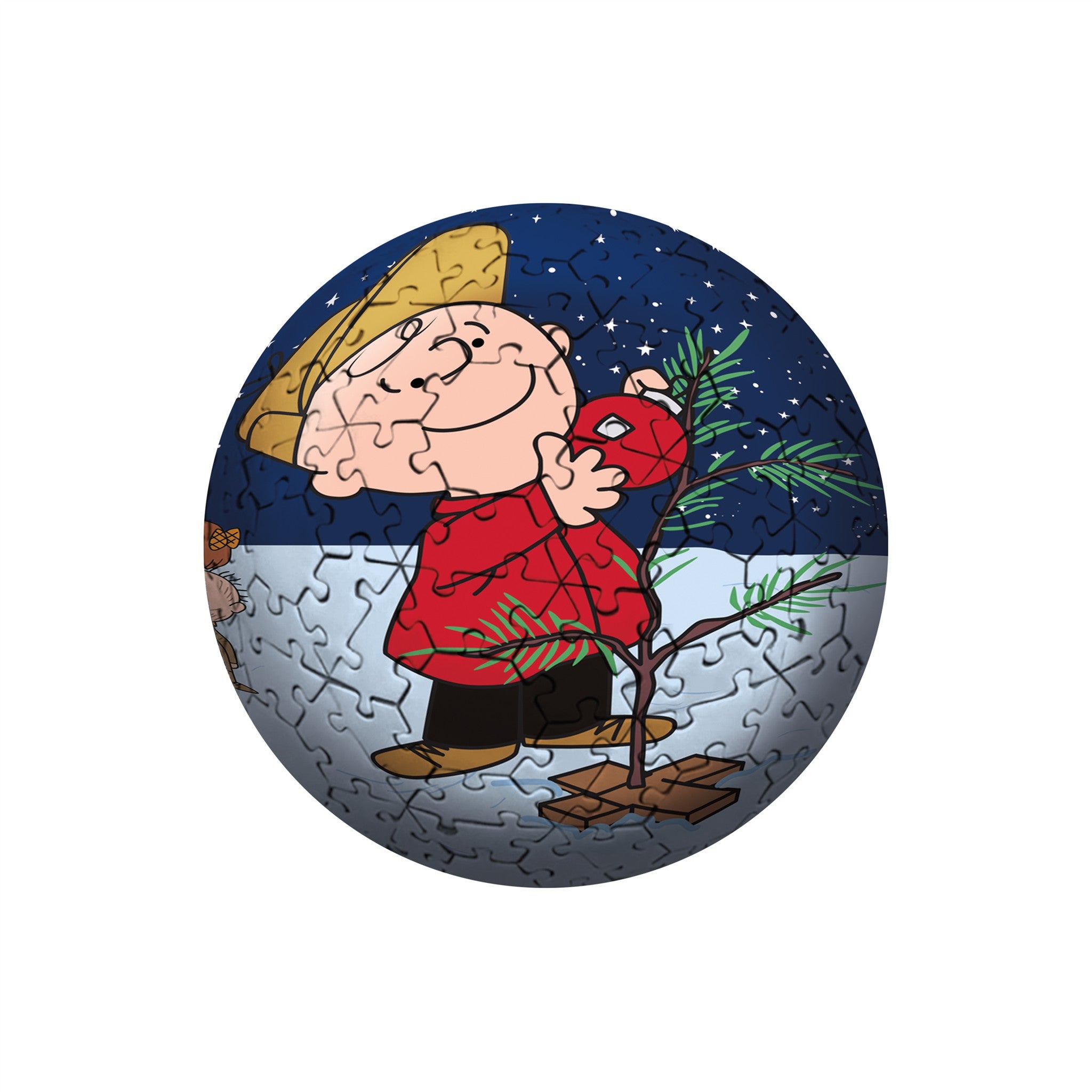 Peanuts Charlie Brown Christmas 3D Sphere 212 Piece Puzzle