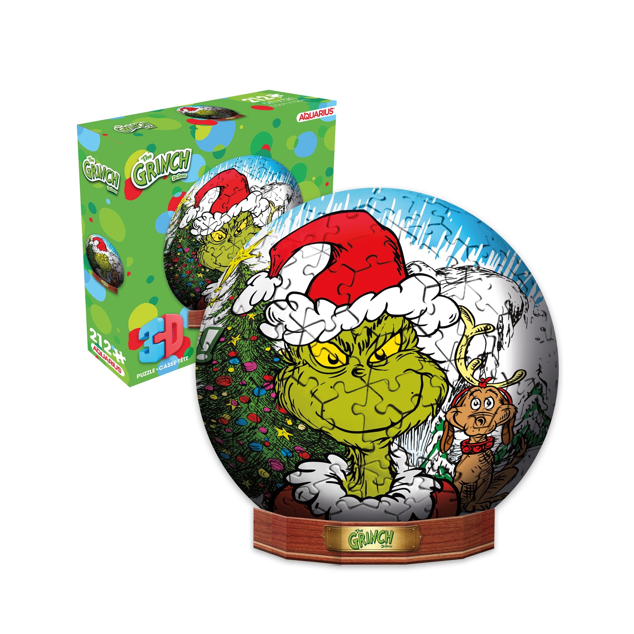 Grinch 3D Sphere 212 Piece Puzzle