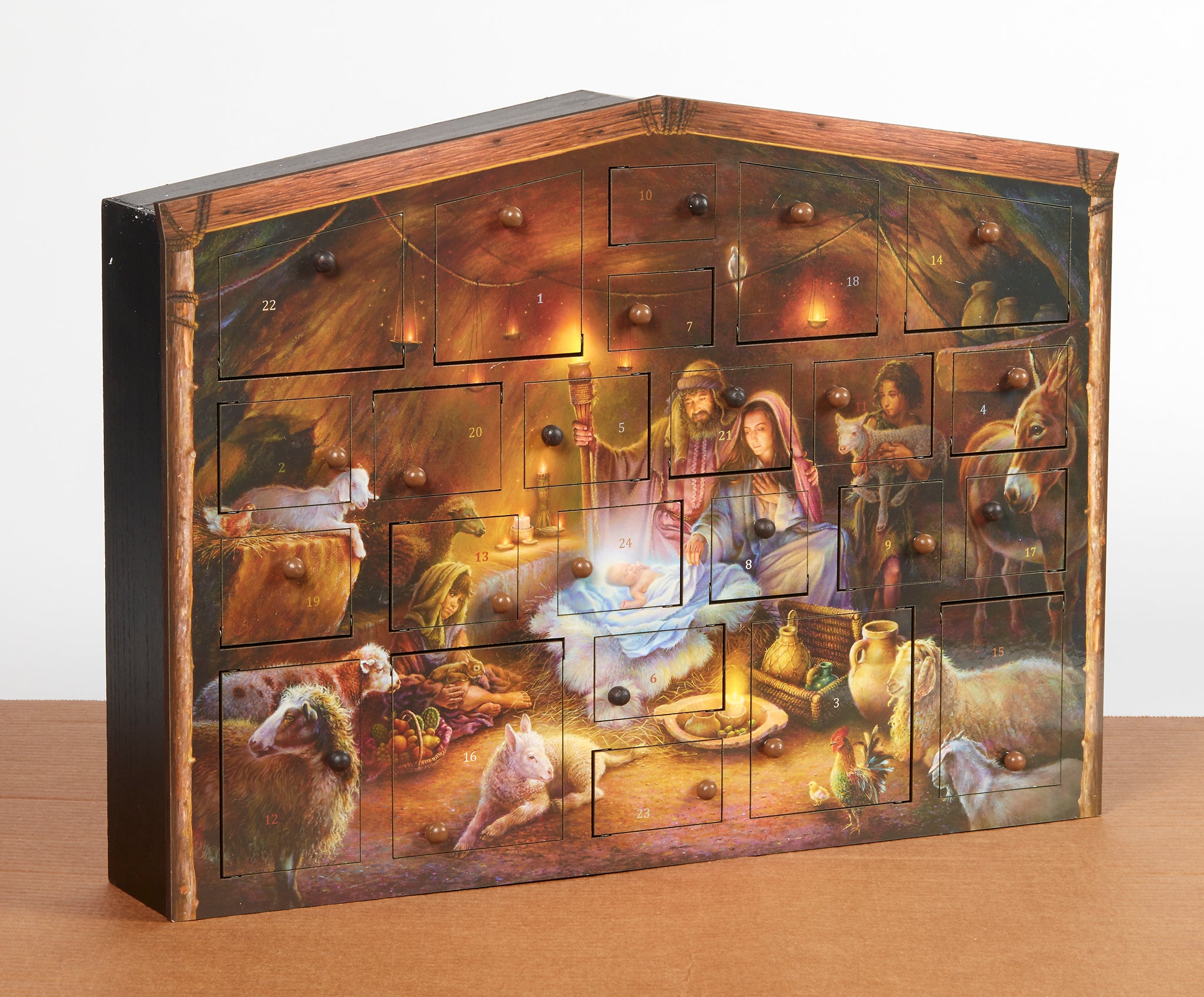 Nativity Wooden Advent Calendar - FINAL SALE