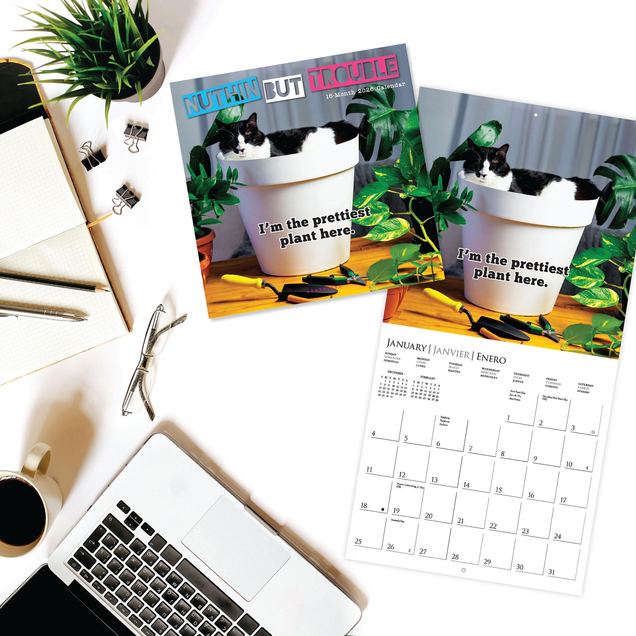 Nuthin' But Trouble 2026 Wall Calendar - Online Only